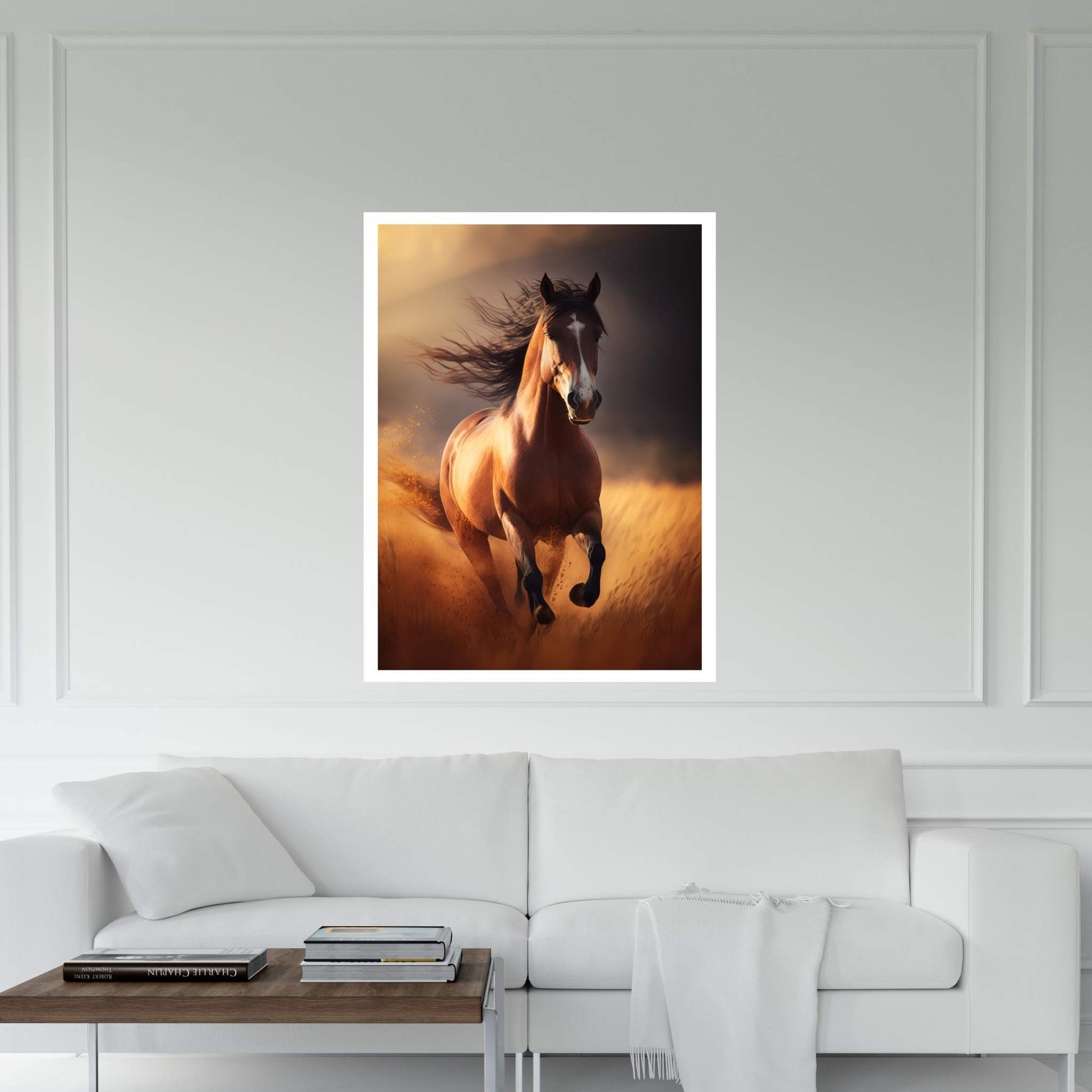 Beautiful Brown Horse Canvas Wall Art , Animal Wall Art - Y Canvas
