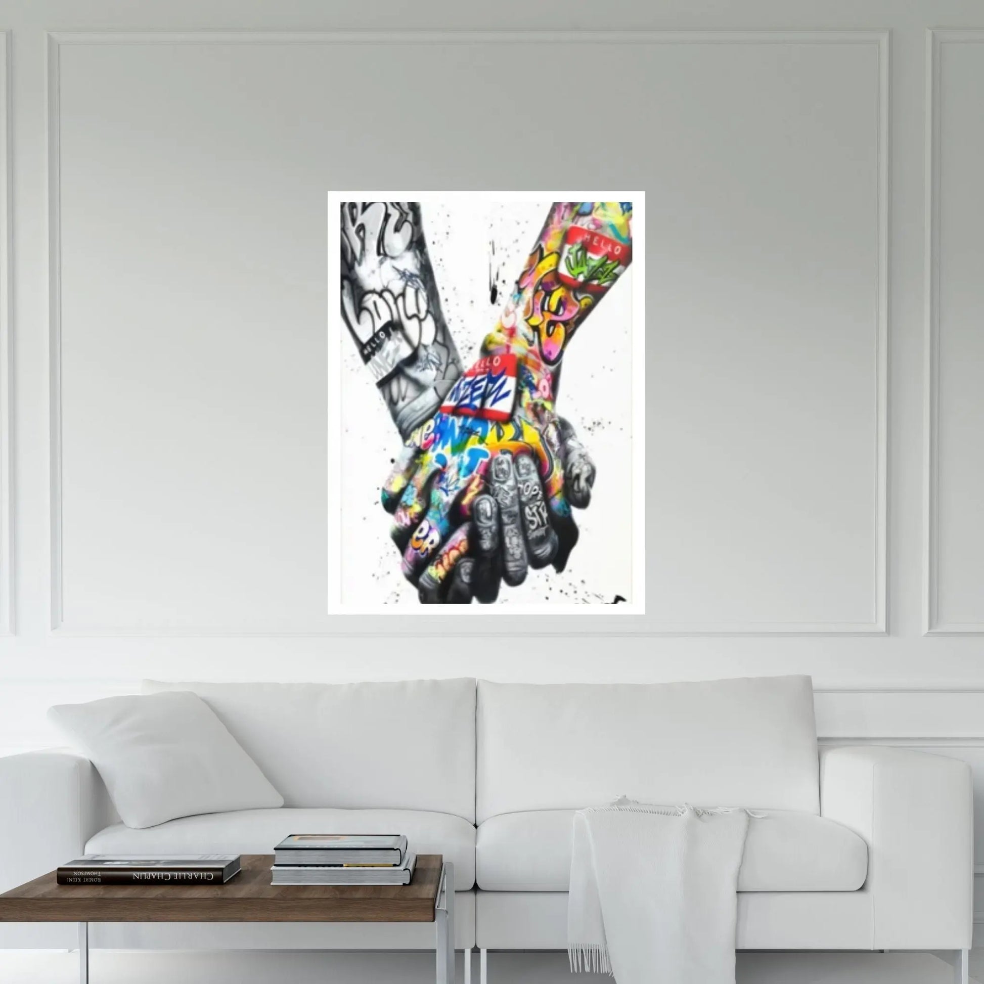 Banksy Canvas Art, Canvas Wall Art Decor, Print Poster Graffiti Wall Art - Y Canvas