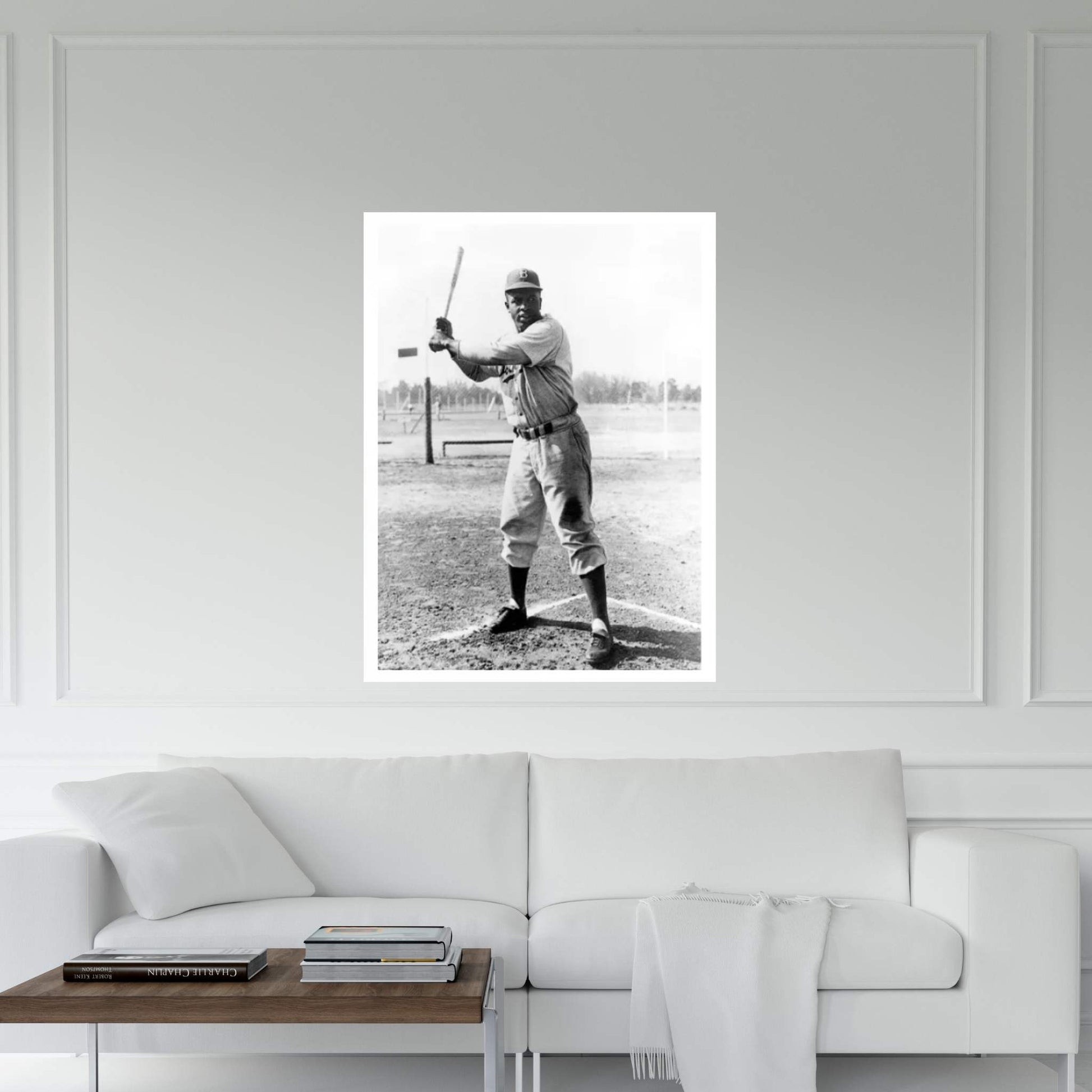 Jackie Robinson (1919-1972) Canvas Wall Art - Y Canvas