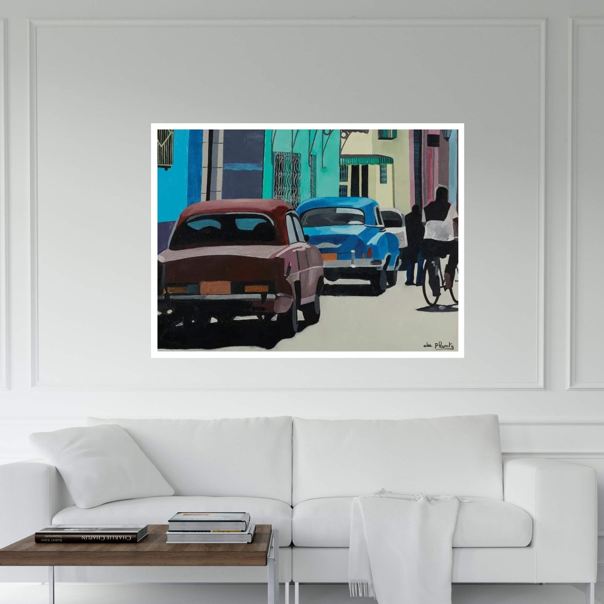 Cars In Trinidad Canvas Wall Art - Y Canvas