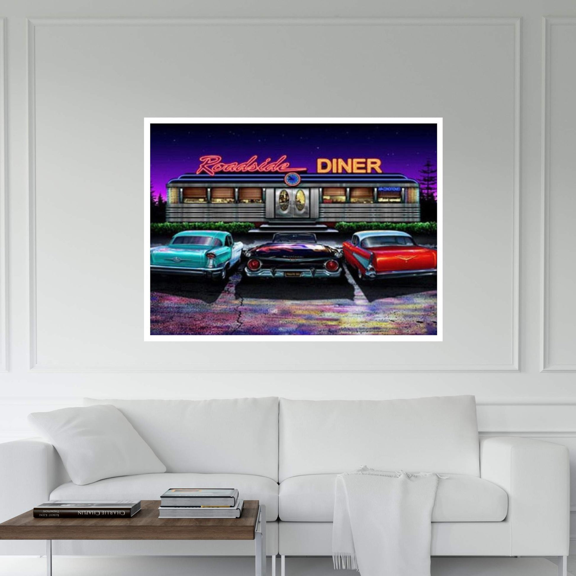 Roadside Diner I Canvas Wall Art - Y Canvas