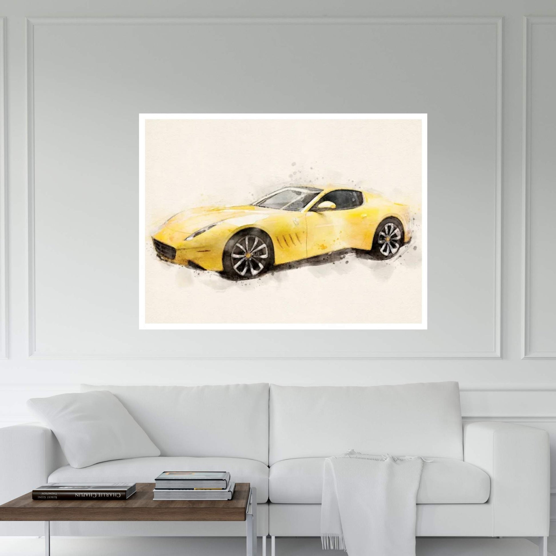 Ferrari Evo Silver Canvas Wall Art - Y Canvas