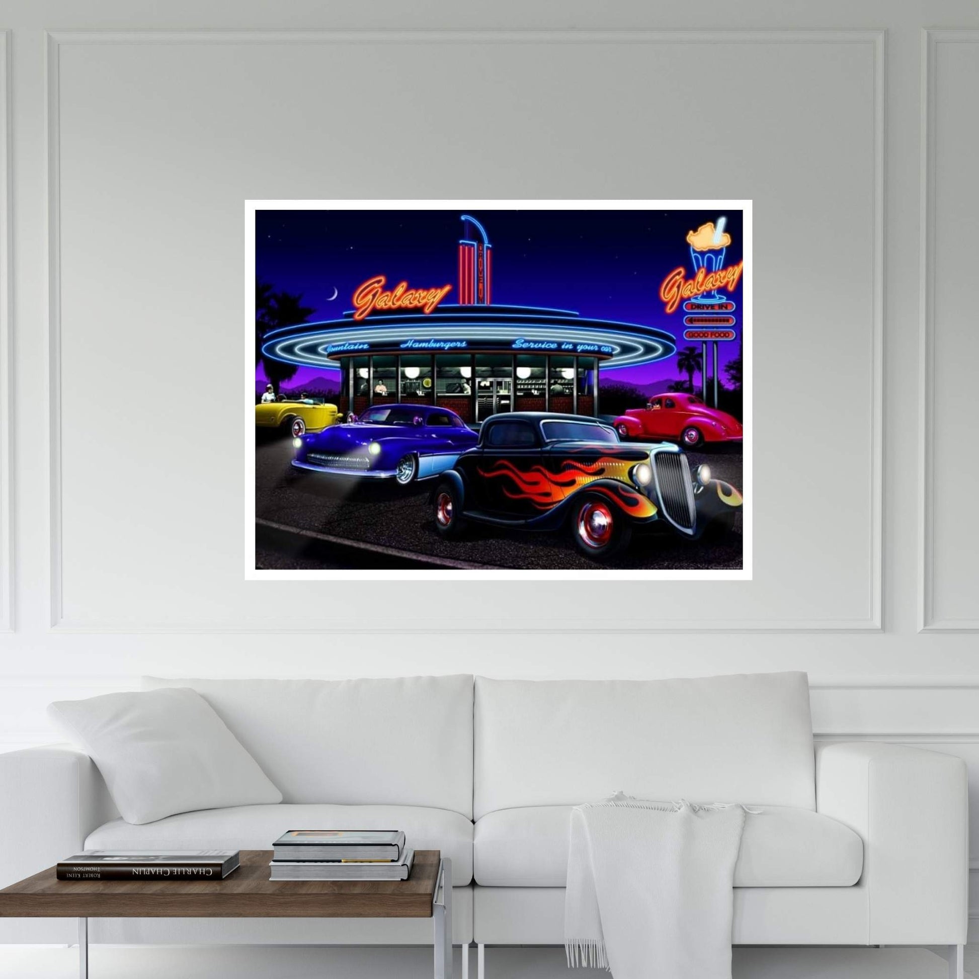 Galaxy Diner I Canvas Wall Art - Y Canvas