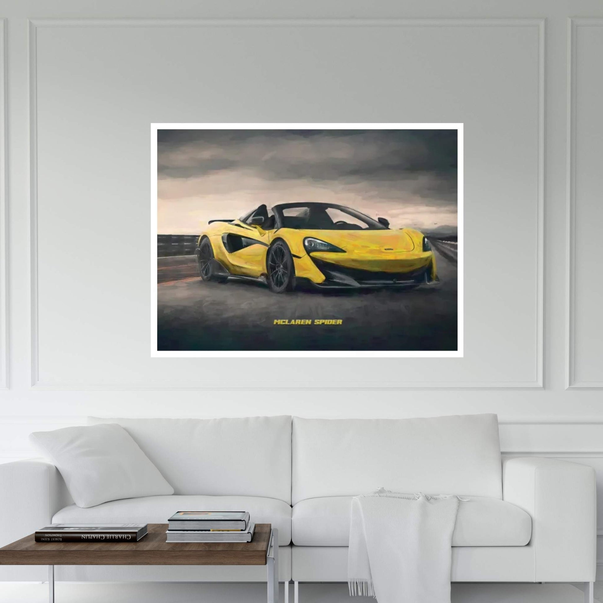 McLaren Spider In Watercolor Canvas Wall Art - Y Canvas