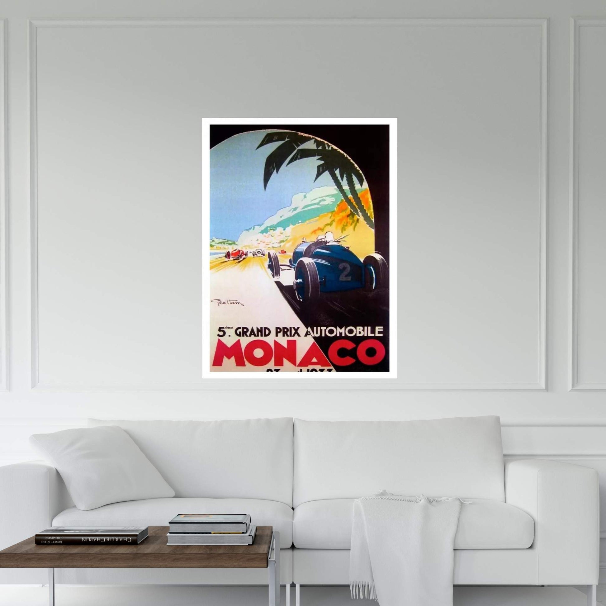 Grandprix Automobile Monaco 1933 Canvas Wall Art - Y Canvas
