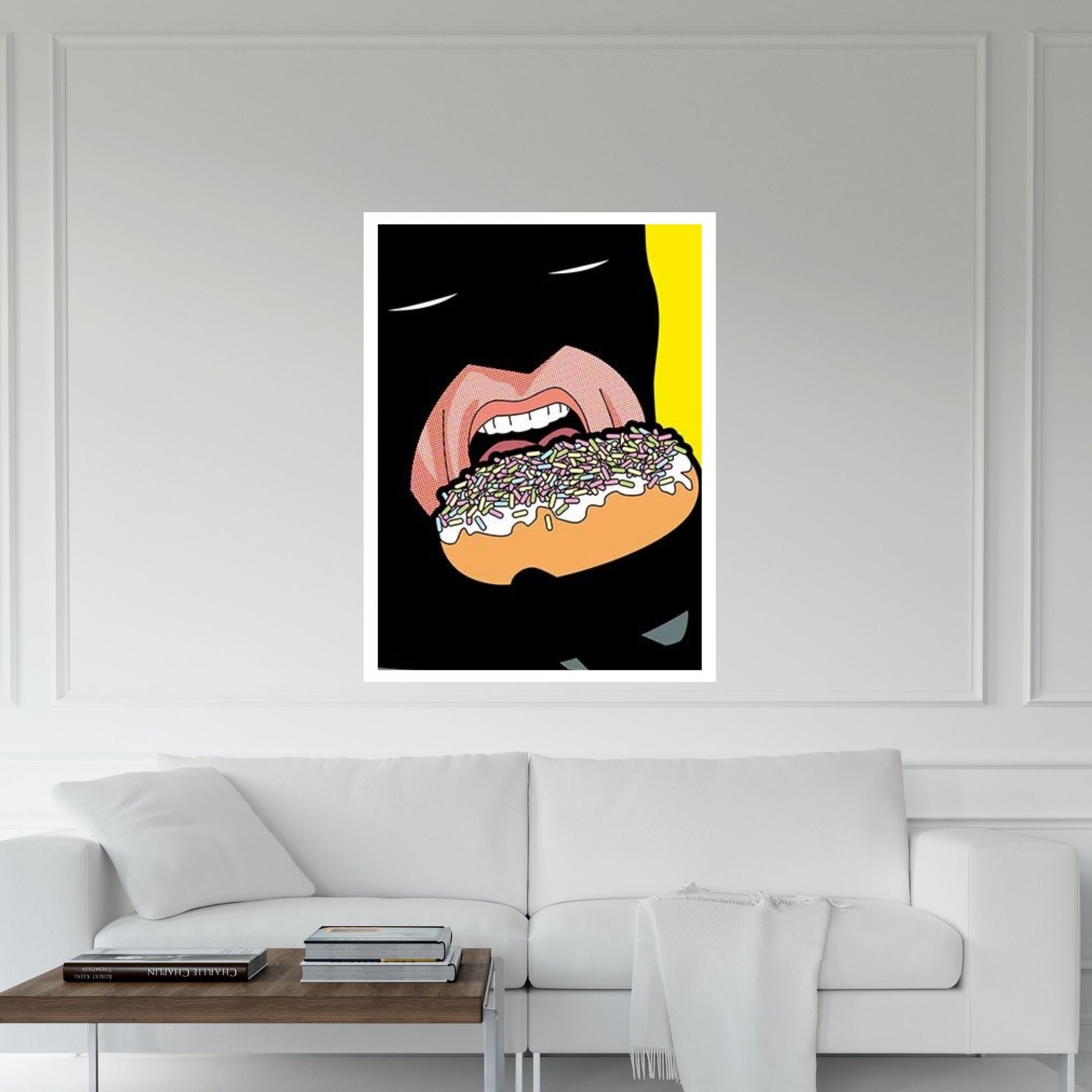 Bat-Donuts Canvas Wall Art - Y Canvas