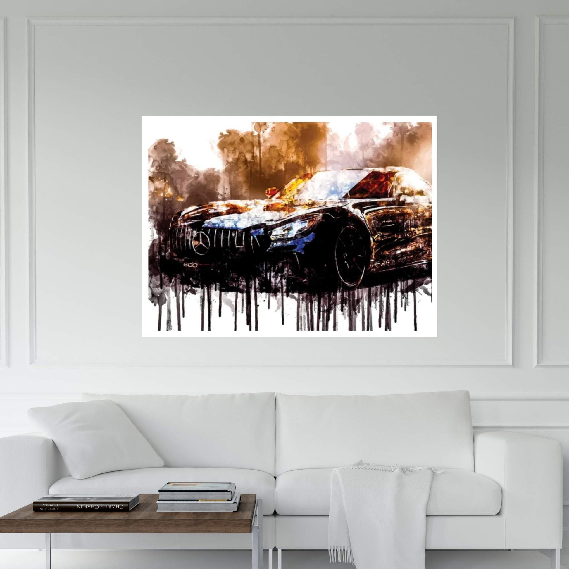 Car 2018 Edo Competition Mercedes AMG GT R Canvas Wall Art - Y Canvas