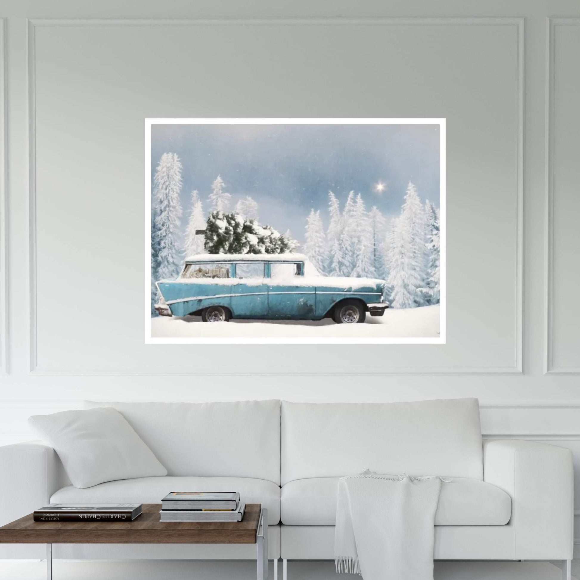 Christmas Blues Canvas Wall Art - Y Canvas
