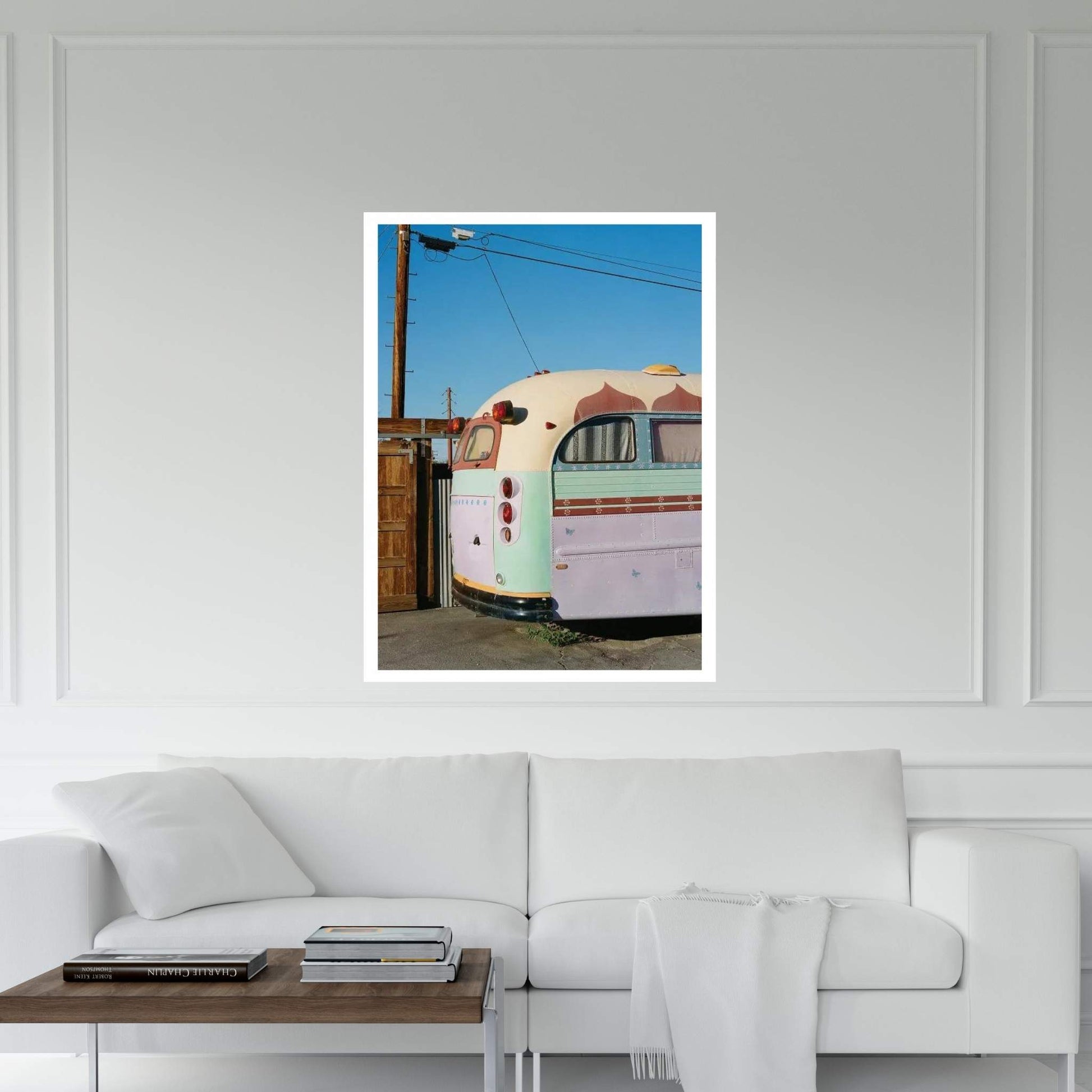 Joshua Tree Bus On Film Canvas Wall Art - Y Canvas