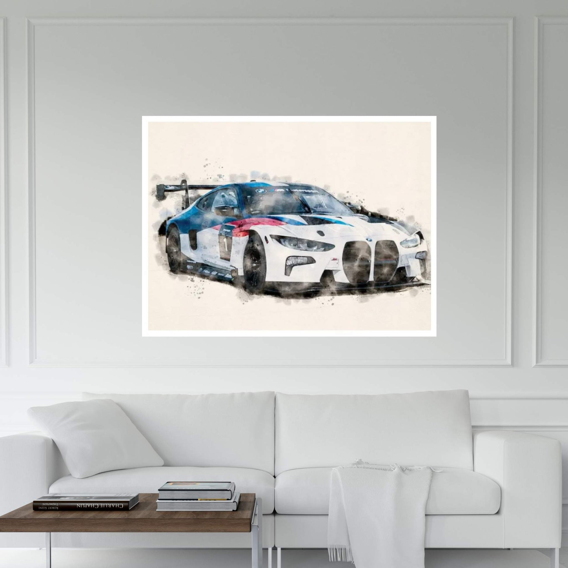 BMW Tuning 2022 M4 GT3 Canvas Wall Art - Y Canvas