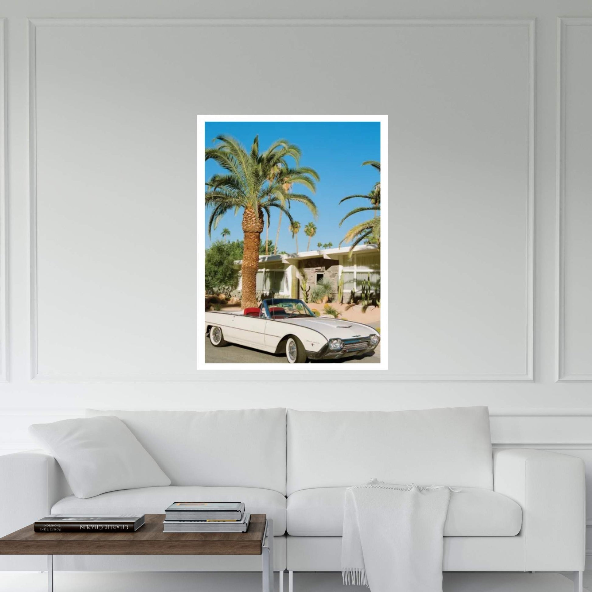 Palm Springs Thunderbird On Film Canvas Wall Art - Y Canvas