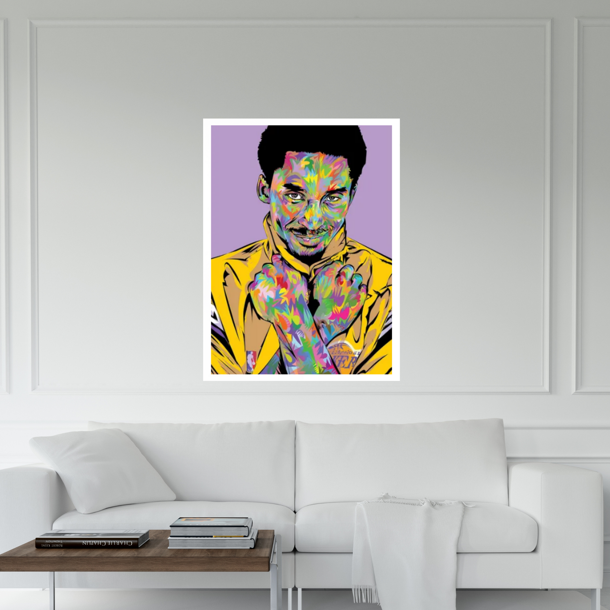 RIP Kobe Purple Canvas Wall Art - Y Canvas
