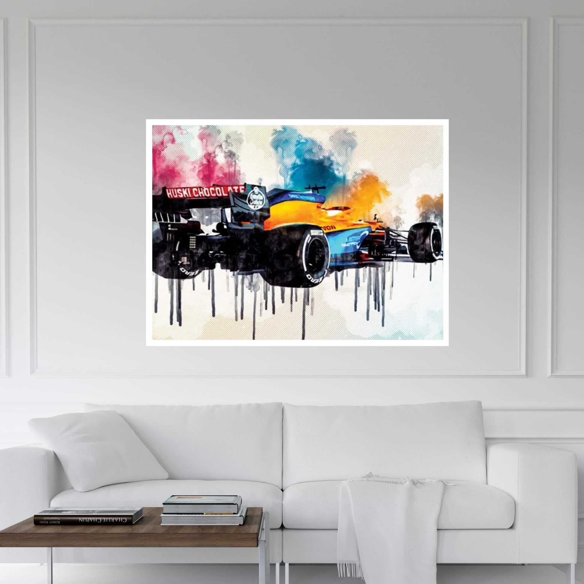 Mclaren Mcl35 Back View 2020 F1 Cars Studio Lando Norris Formula 1 Mclaren F1 Canvas Wall Art - Y Canvas