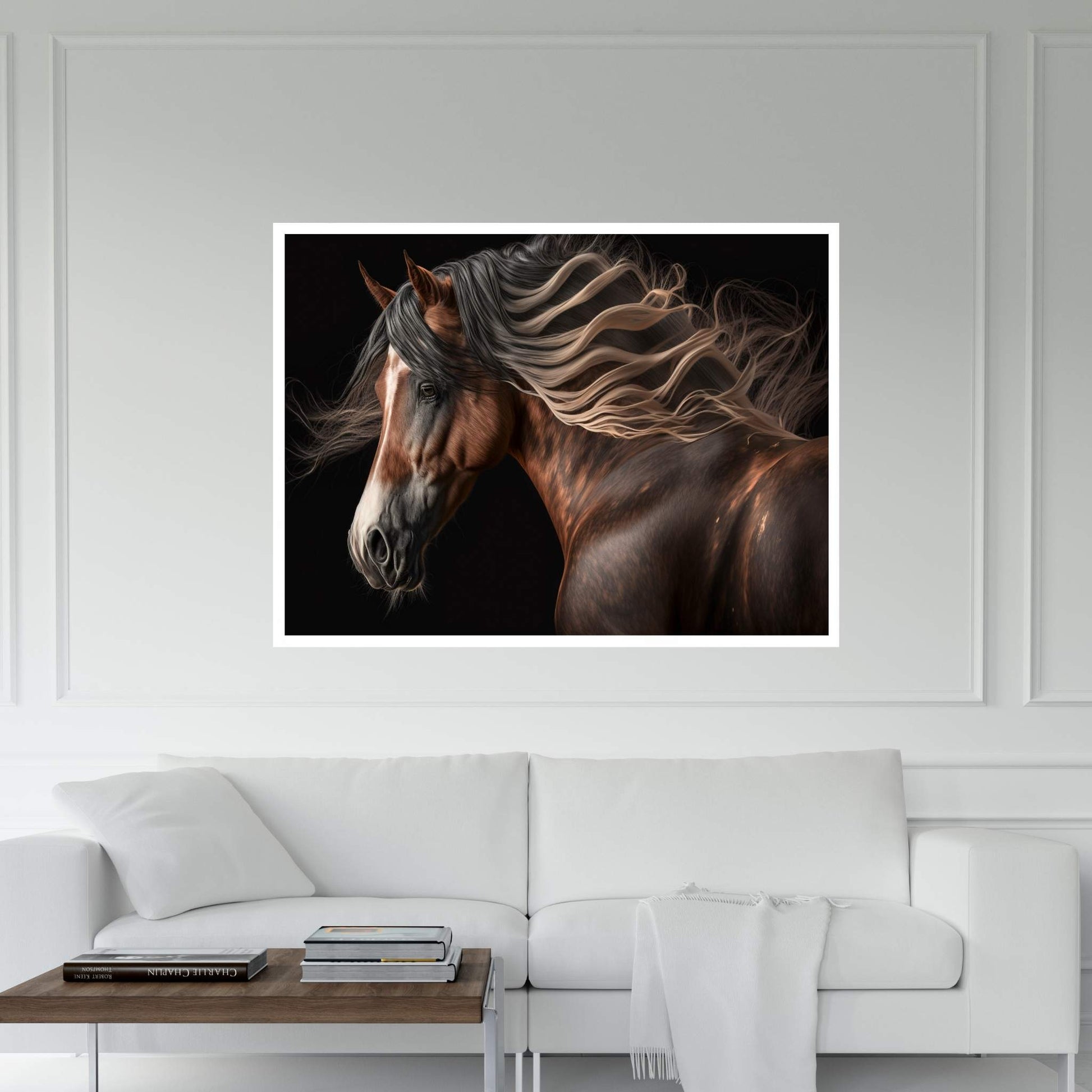 Beautiful Brown Horse Canvas Wall Art , Animal Wall Art - Y Canvas
