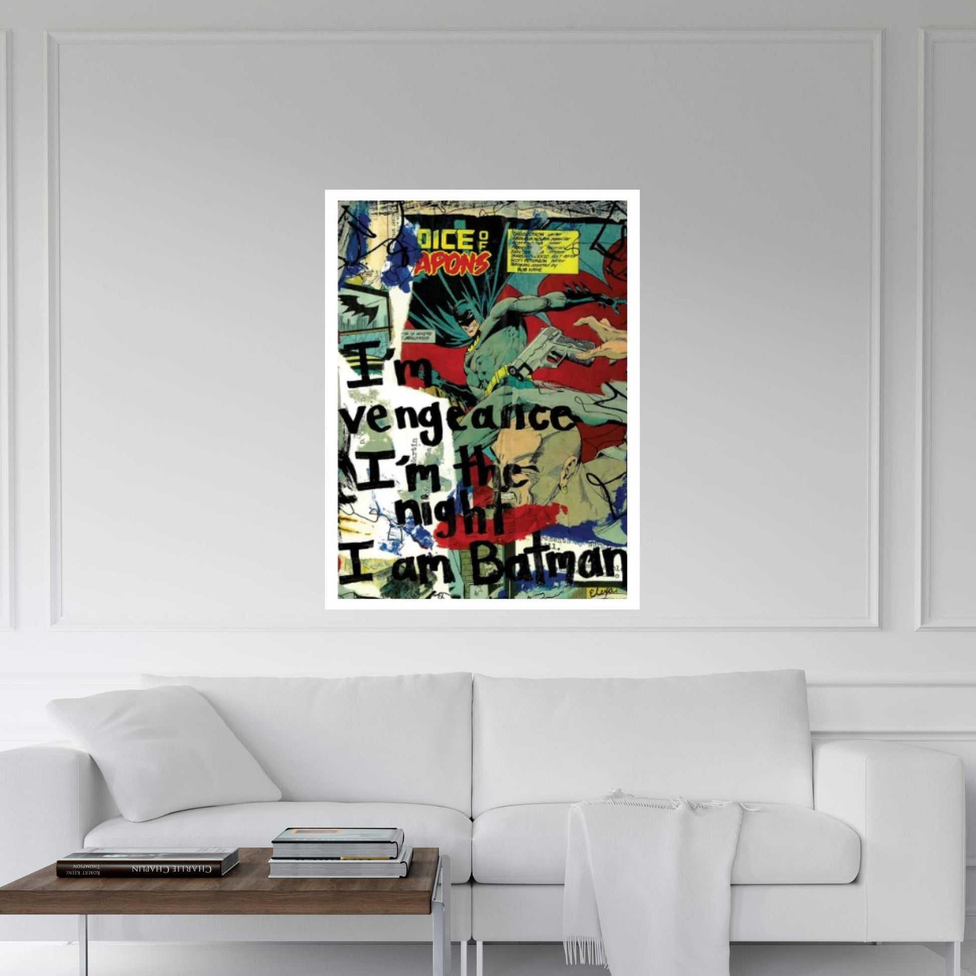 Vengeance Batman Canvas Wall Art - Y Canvas