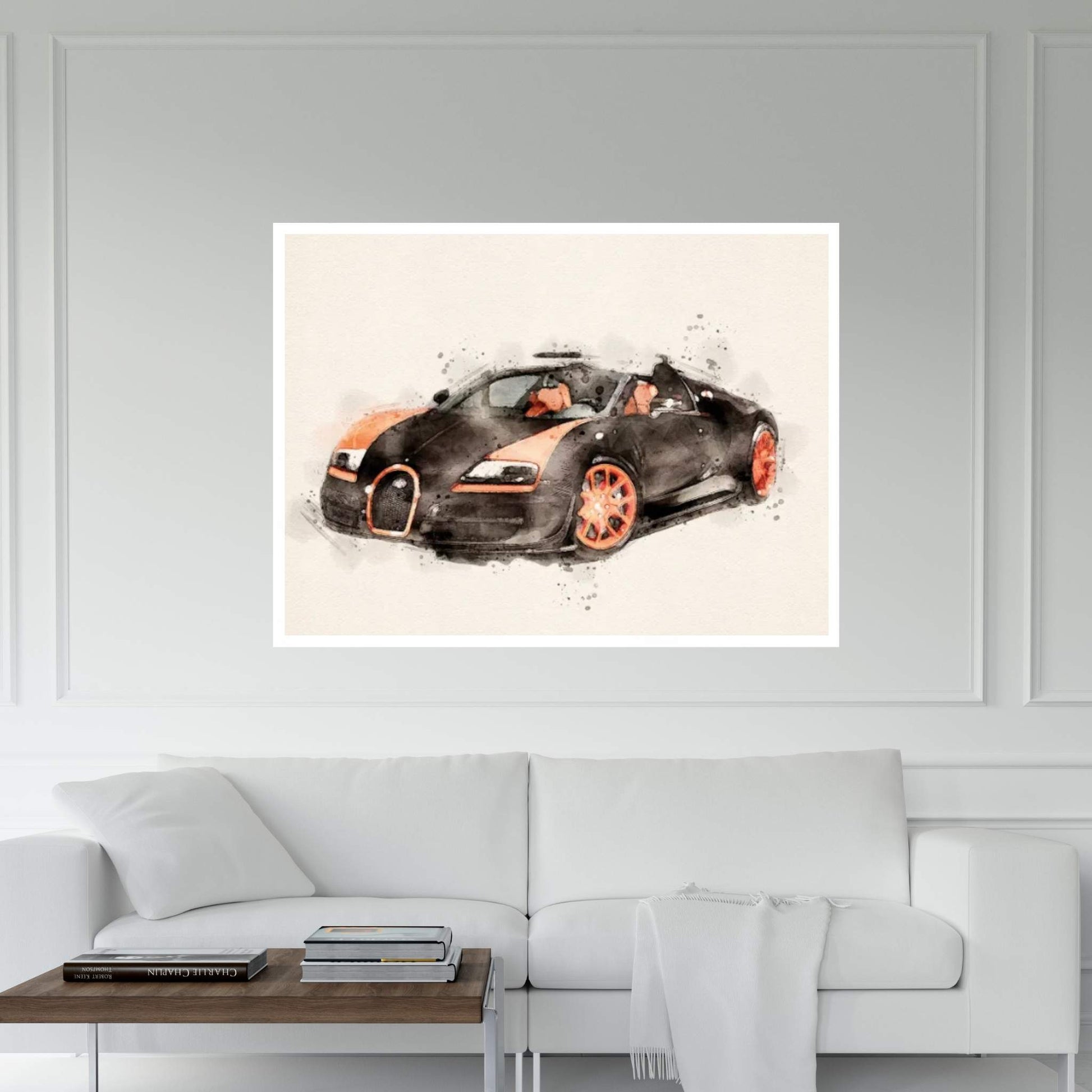 Bugatti Veyron II Canvas Wall Art - Y Canvas
