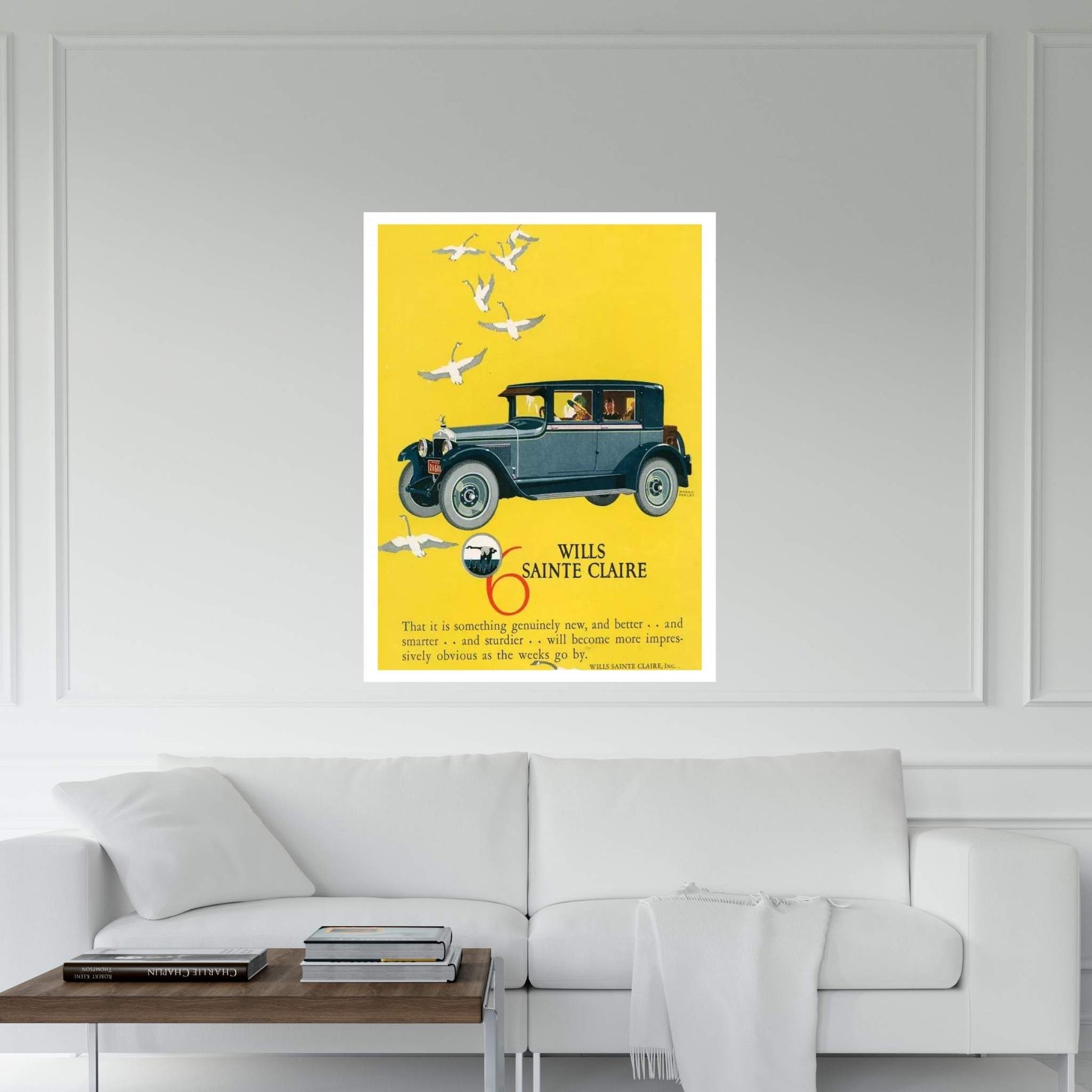 1925 Wills-SainteClaire Magazine Advert Canvas Wall Art - Y Canvas