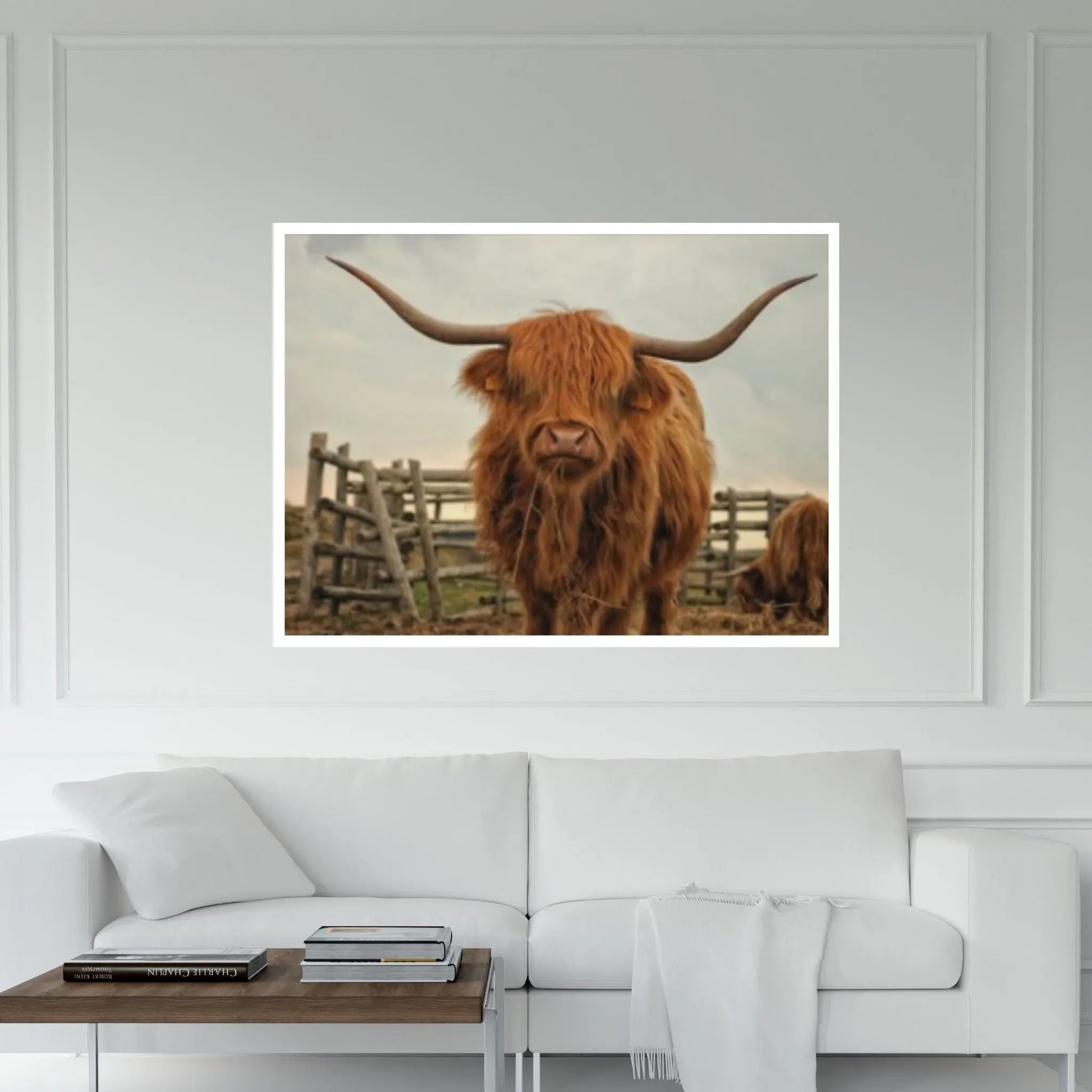 Highland Cow Wall Art | Highland Cow Animal Canvas Wall Art Poster Print Canvas - Y Canvas