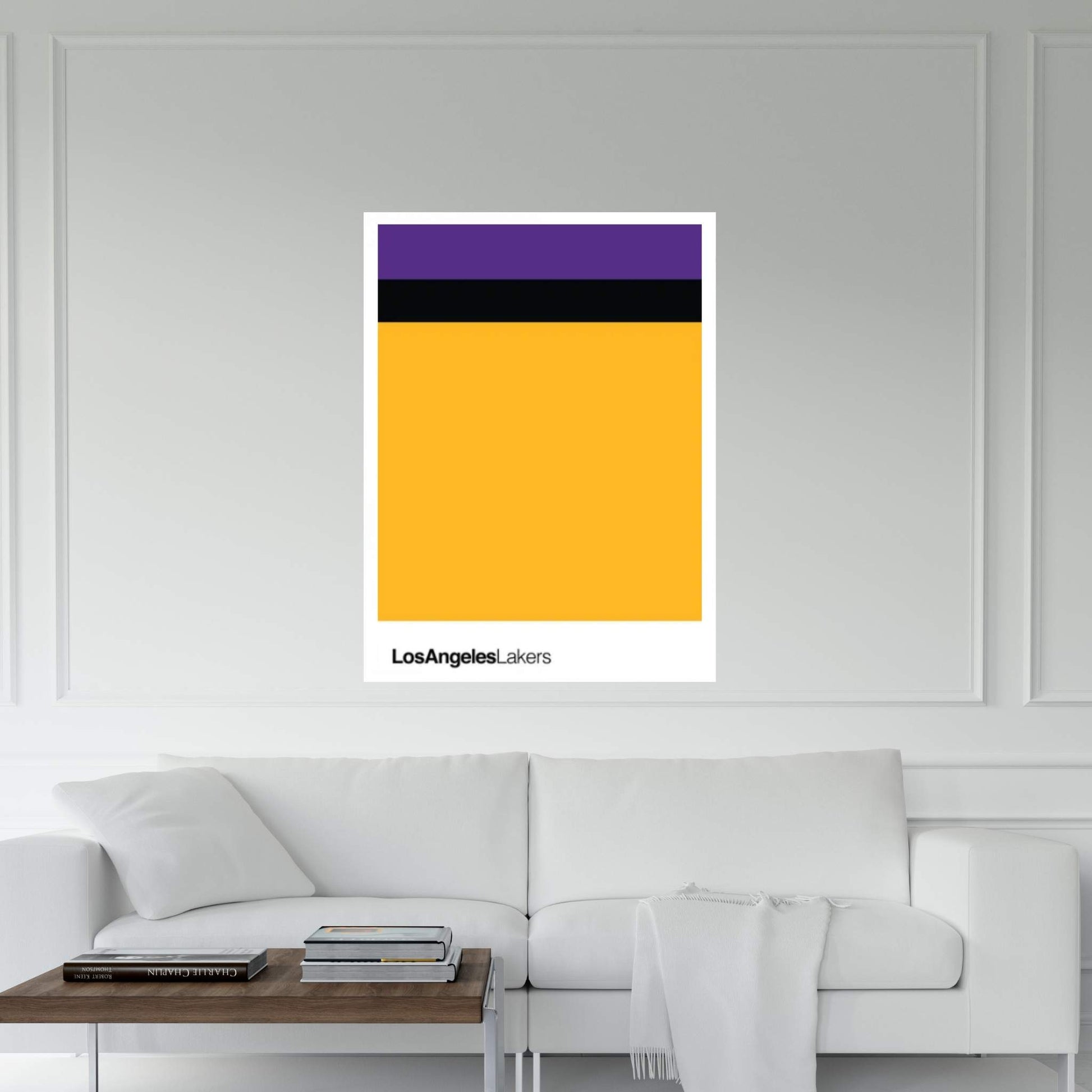 Los Angeles Lakers Basketball Canvas Wall Art - Y Canvas