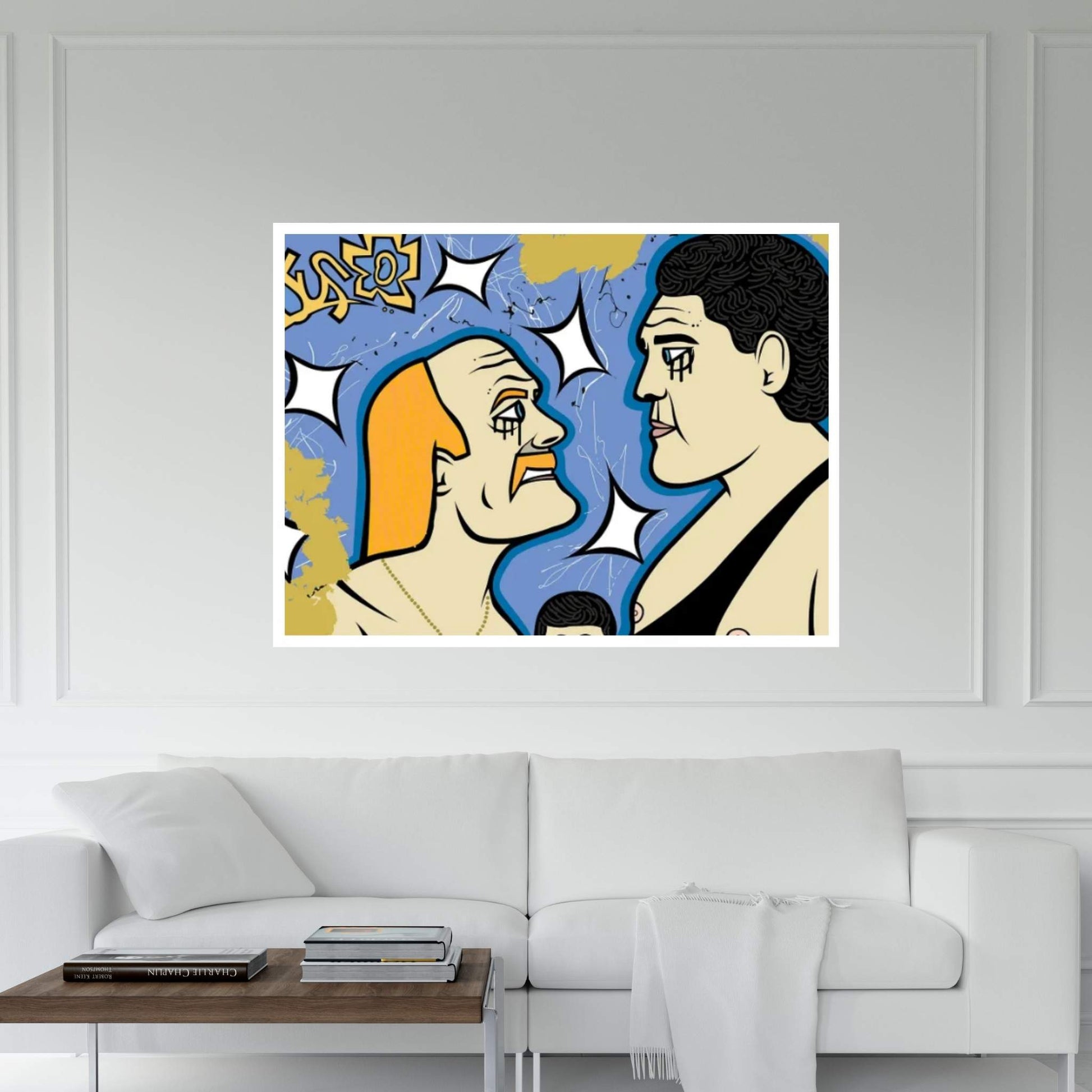 Hulk And André Canvas Wall Art - Y Canvas