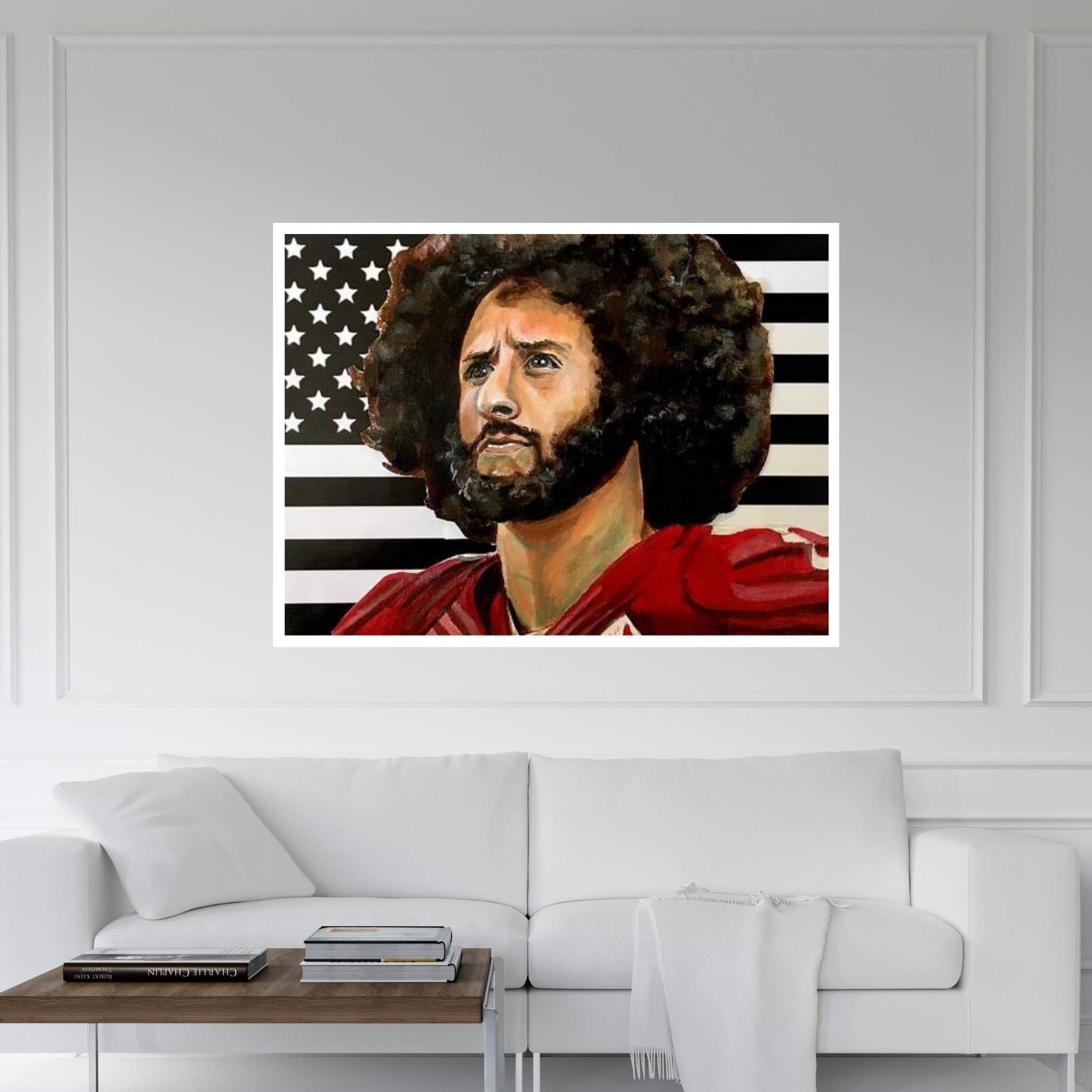 Kaeptain America - Colin Kaepernick Canvas Wall Art - Y Canvas