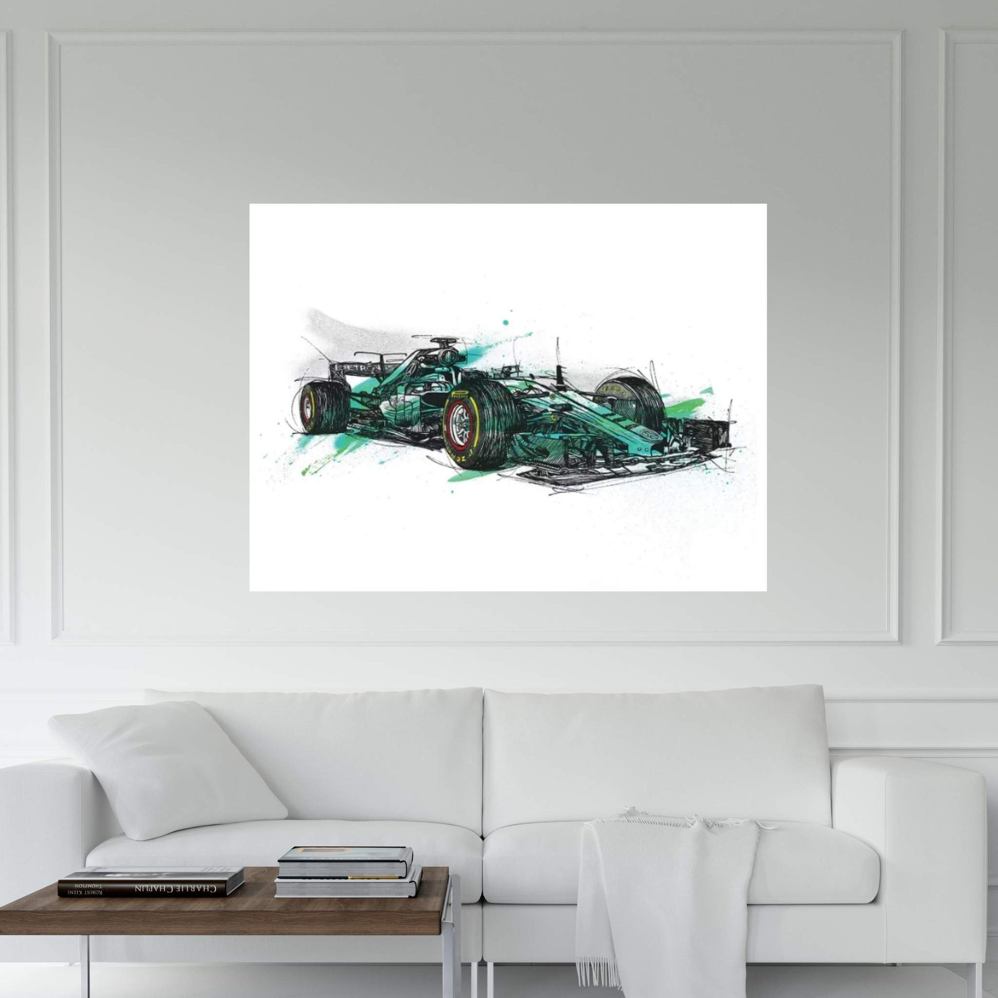 F1 Hamilton Canvas Wall Art - Y Canvas