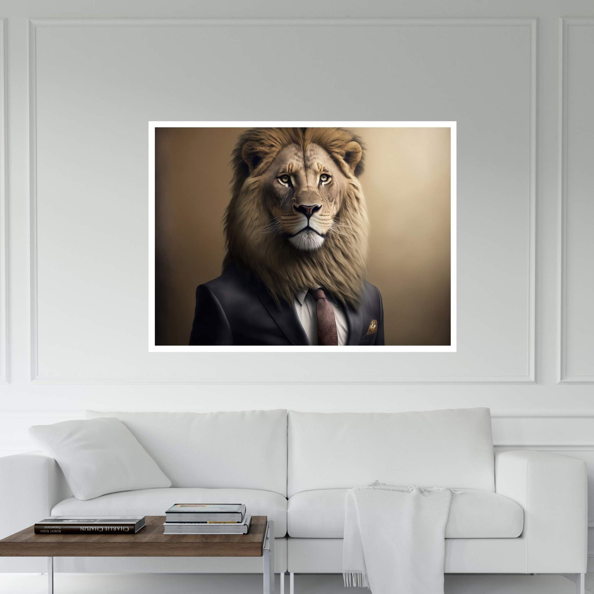 Lion Wall Art, Lion Canvas Art, Animal Wall Art - Y Canvas