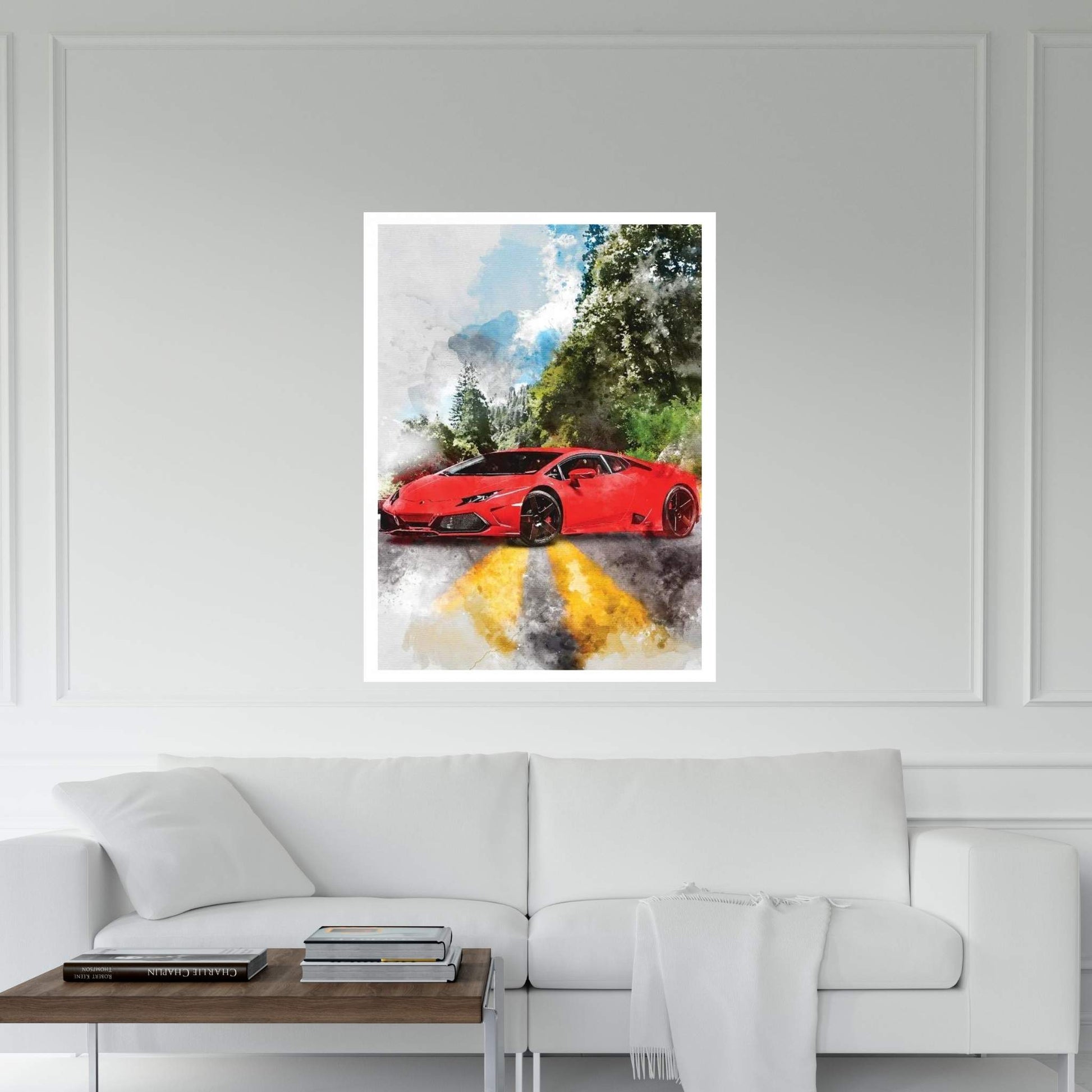 Lamborghiri Huracan Canvas Wall Art - Y Canvas