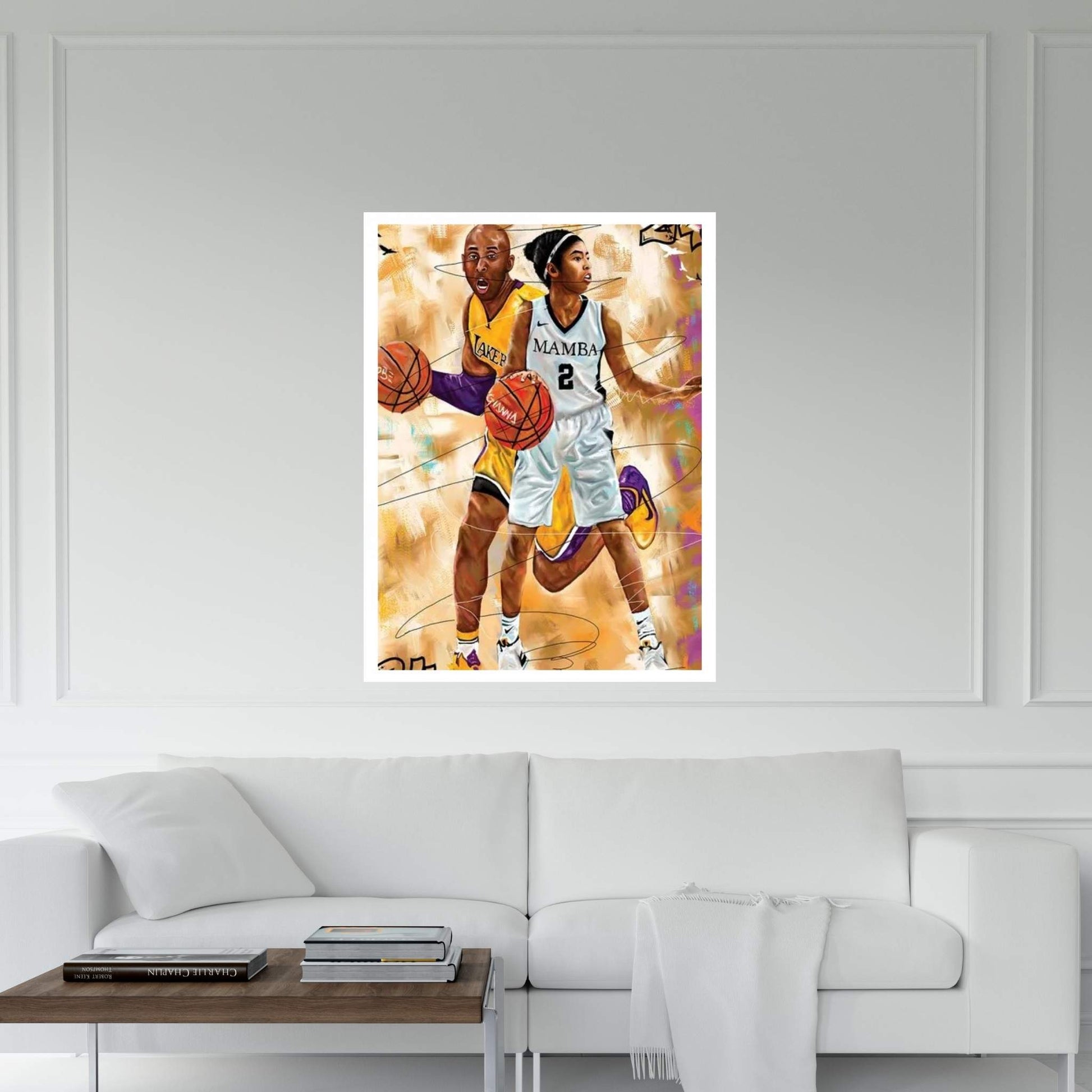 Kobe X Gigi Canvas Wall Art - Y Canvas