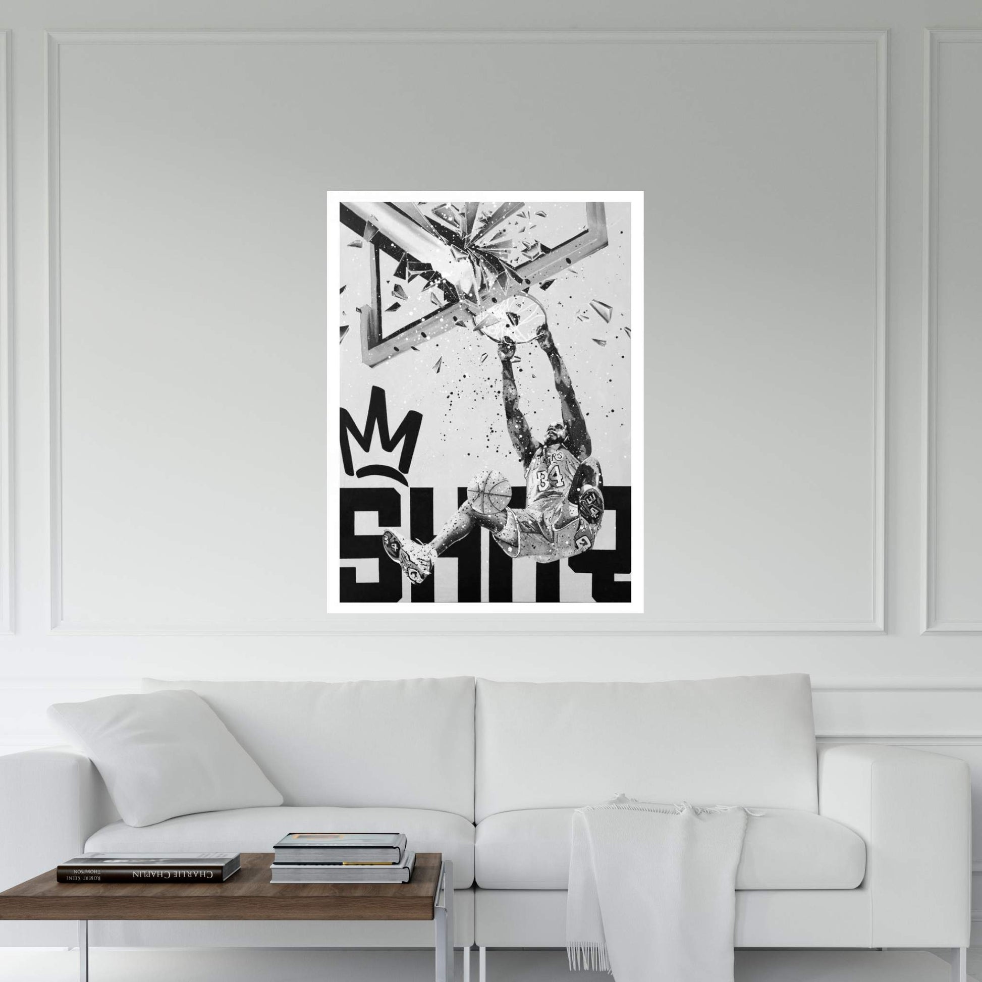 Shaq Canvas Wall Art - Y Canvas