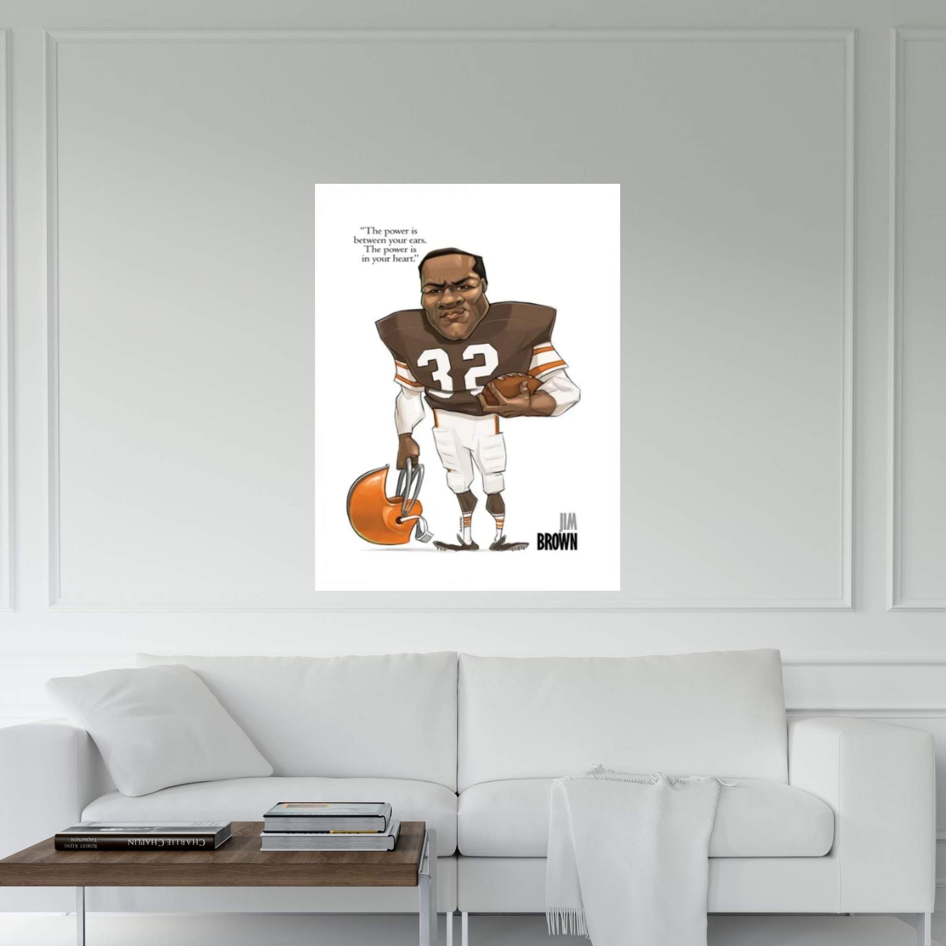 Jim Brown Canvas Wall Art - Y Canvas