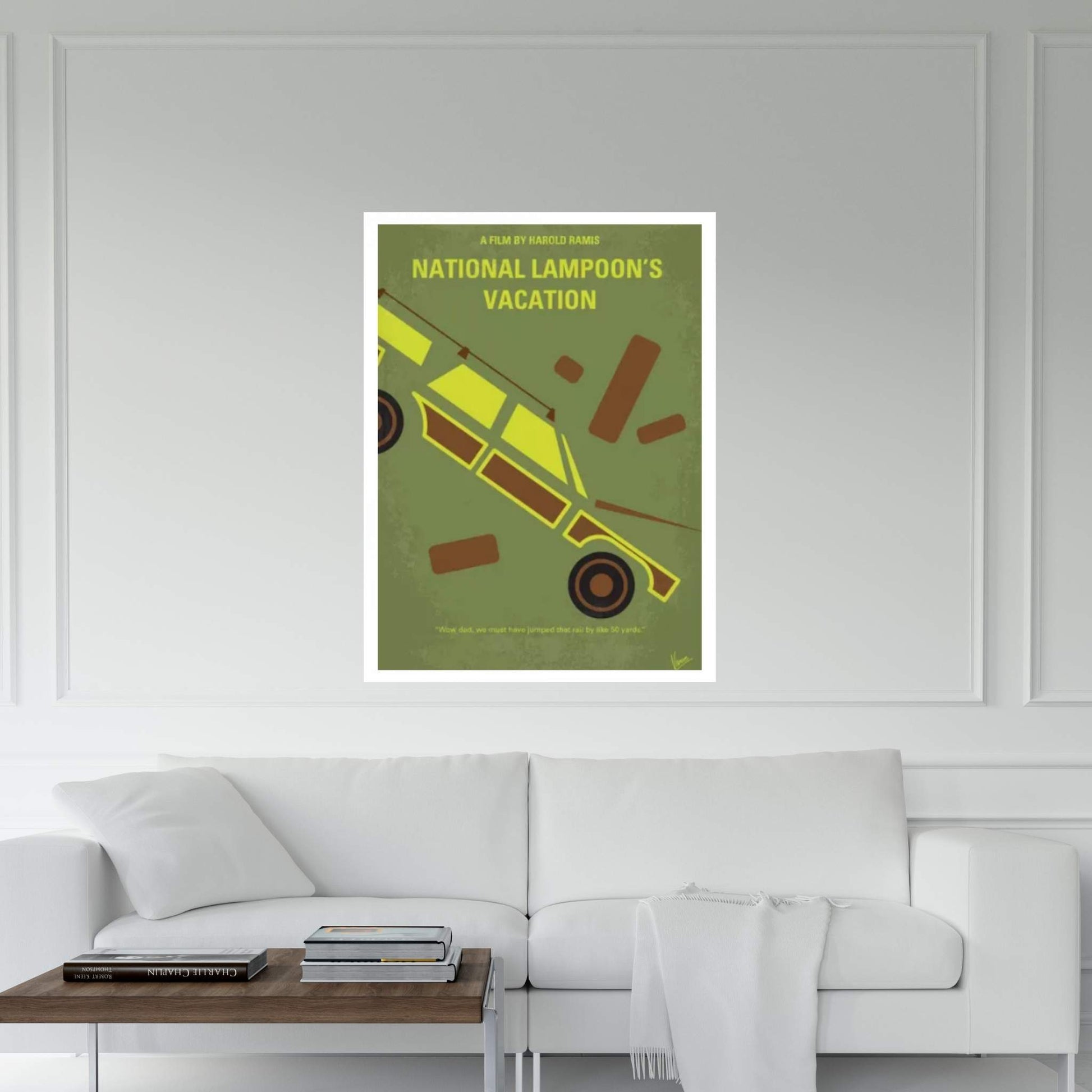 National Lampoon's Vacation Minimal Movie Poster Canvas Wall Art - Y Canvas