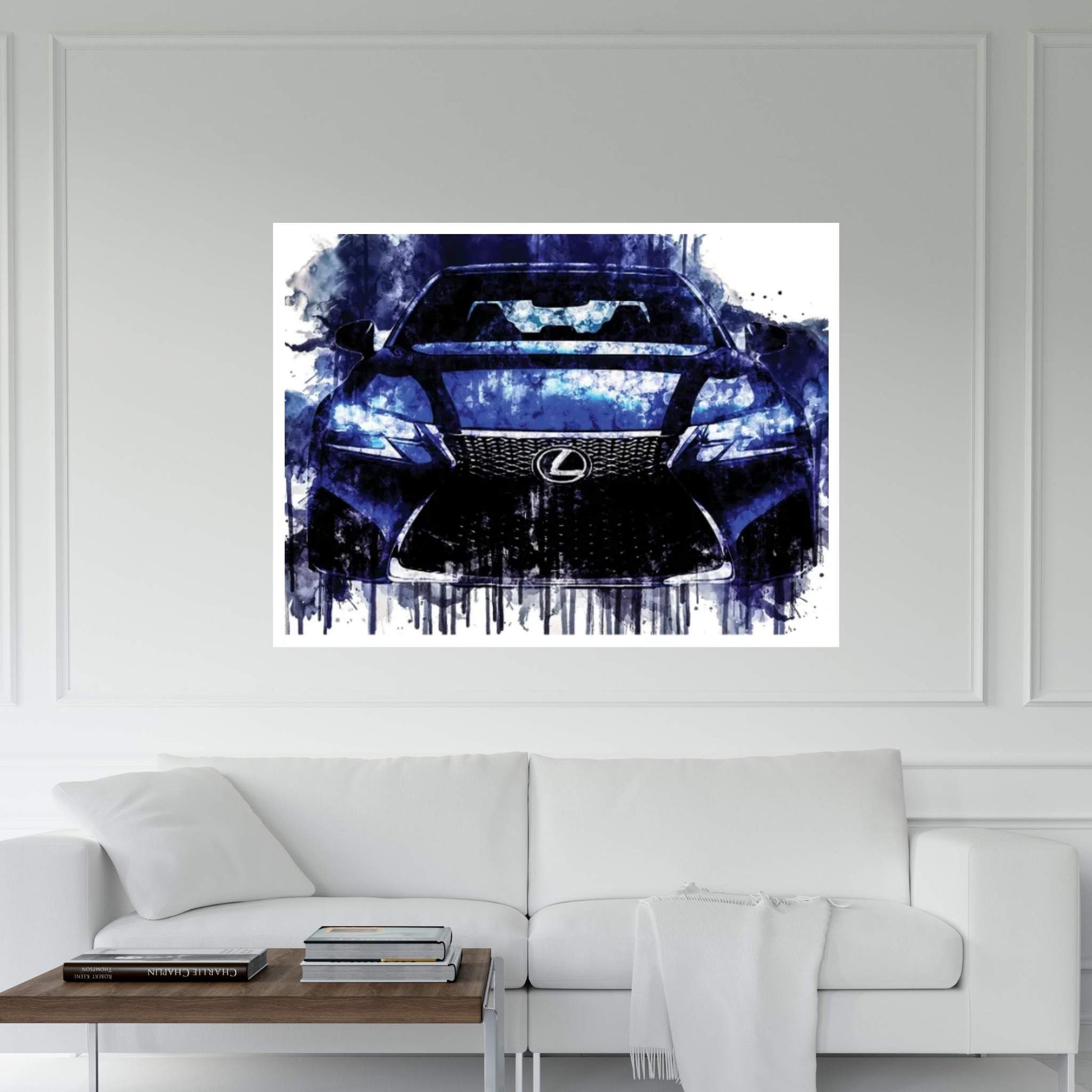 Car 2017 Lexus GS F Luxury Sedan Canvas Wall Art - Y Canvas