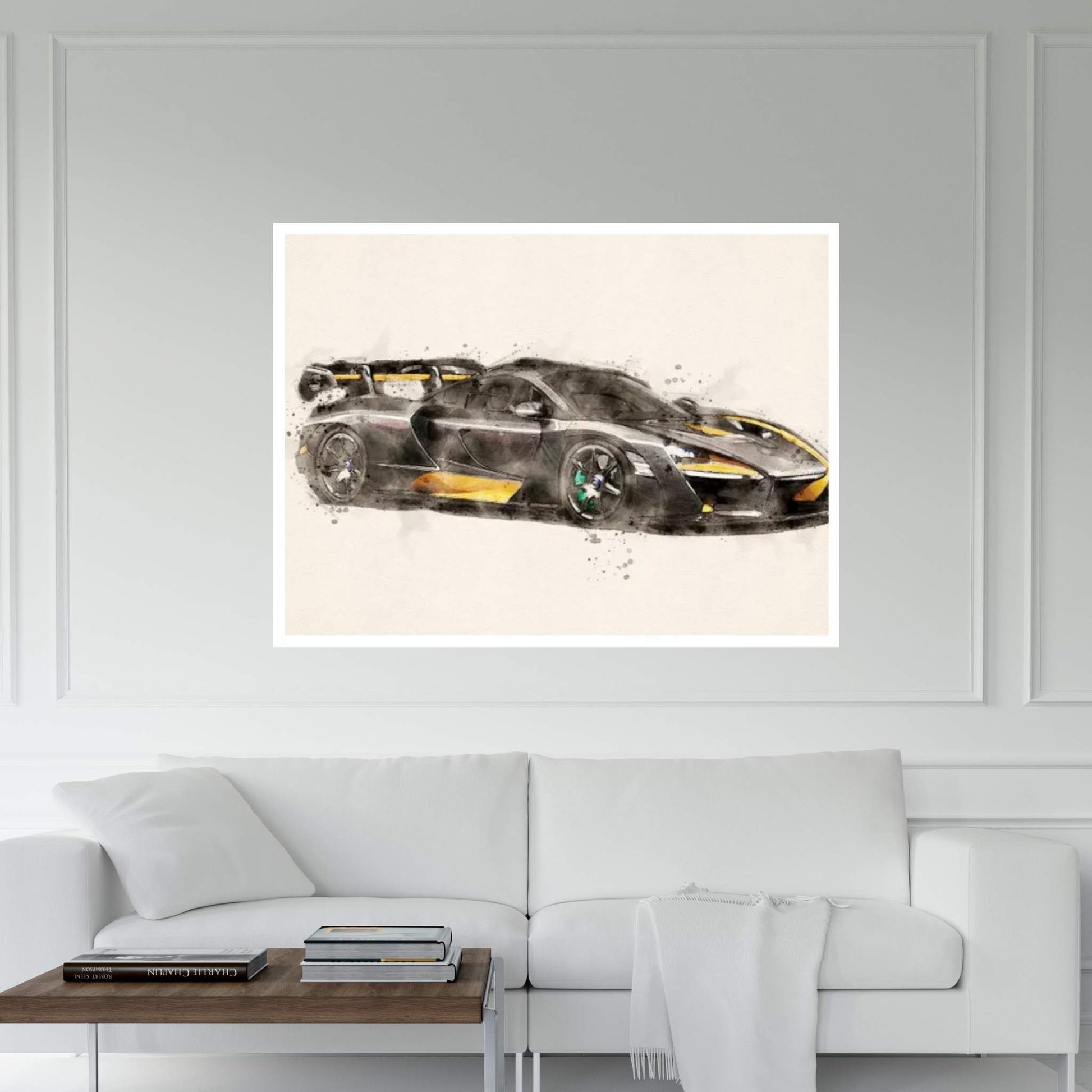 McLaren Senna Carbon Canvas Wall Art - Y Canvas