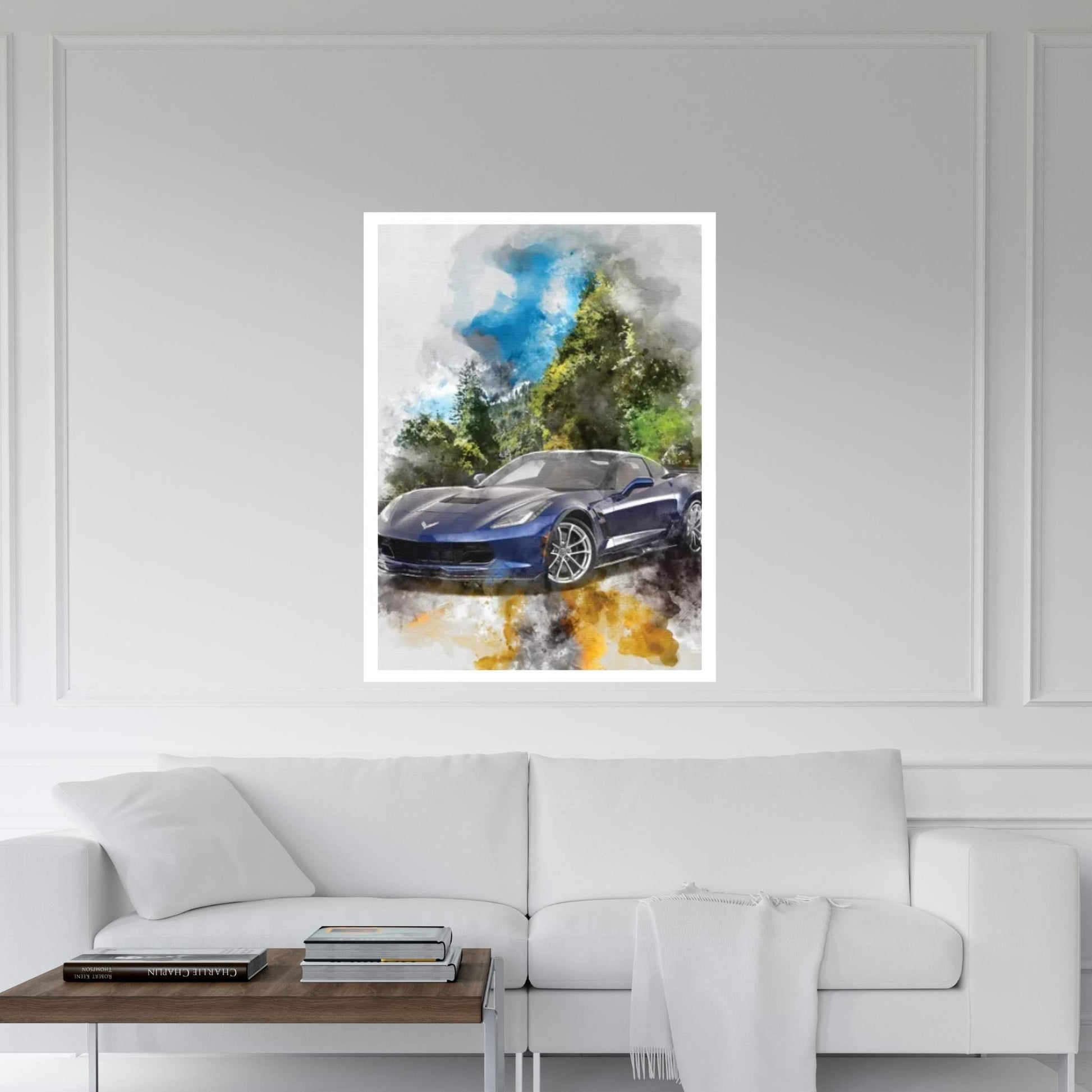 Chevrolet Corvette Canvas Wall Art - Y Canvas