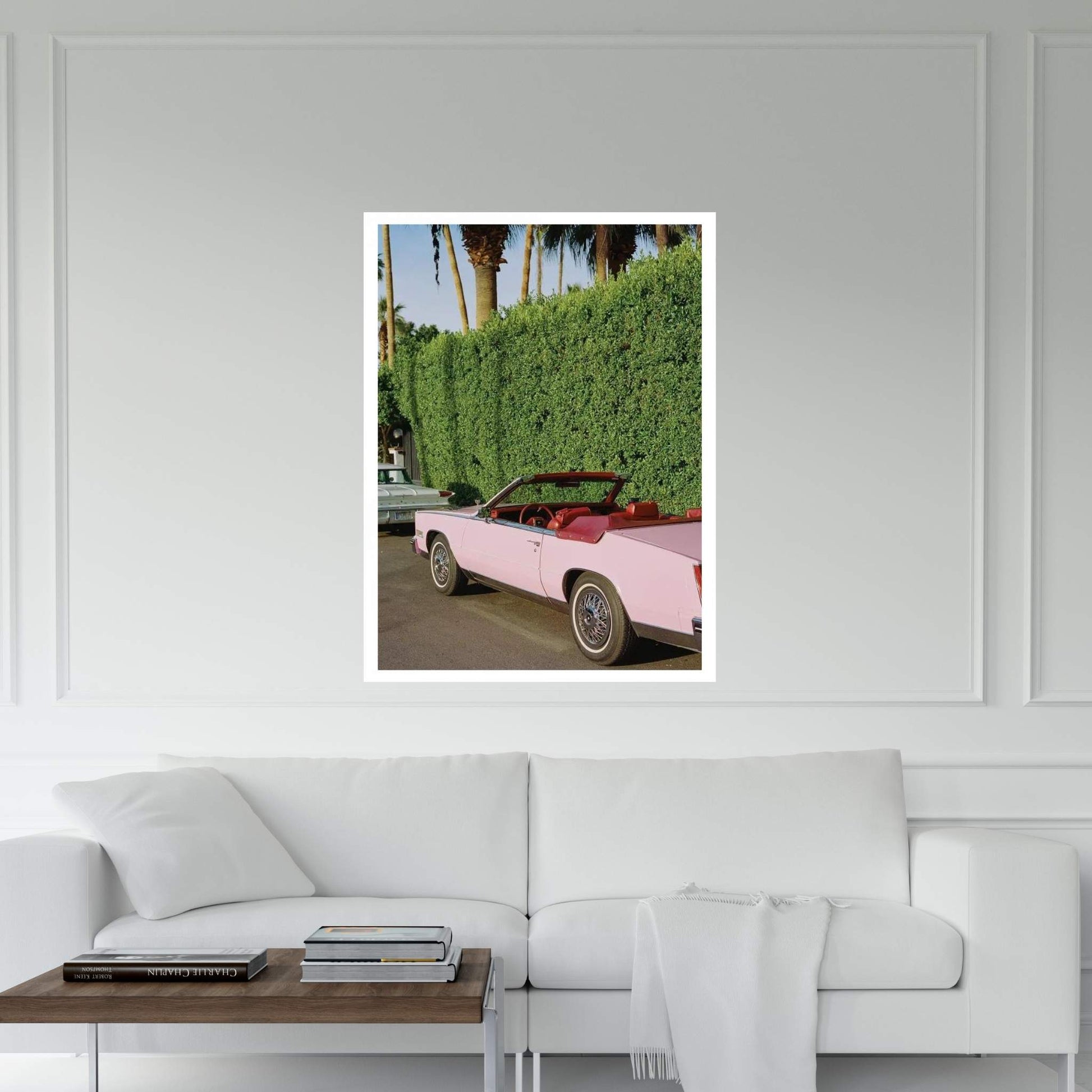 Pink Cadillac IV On Film Canvas Wall Art - Y Canvas