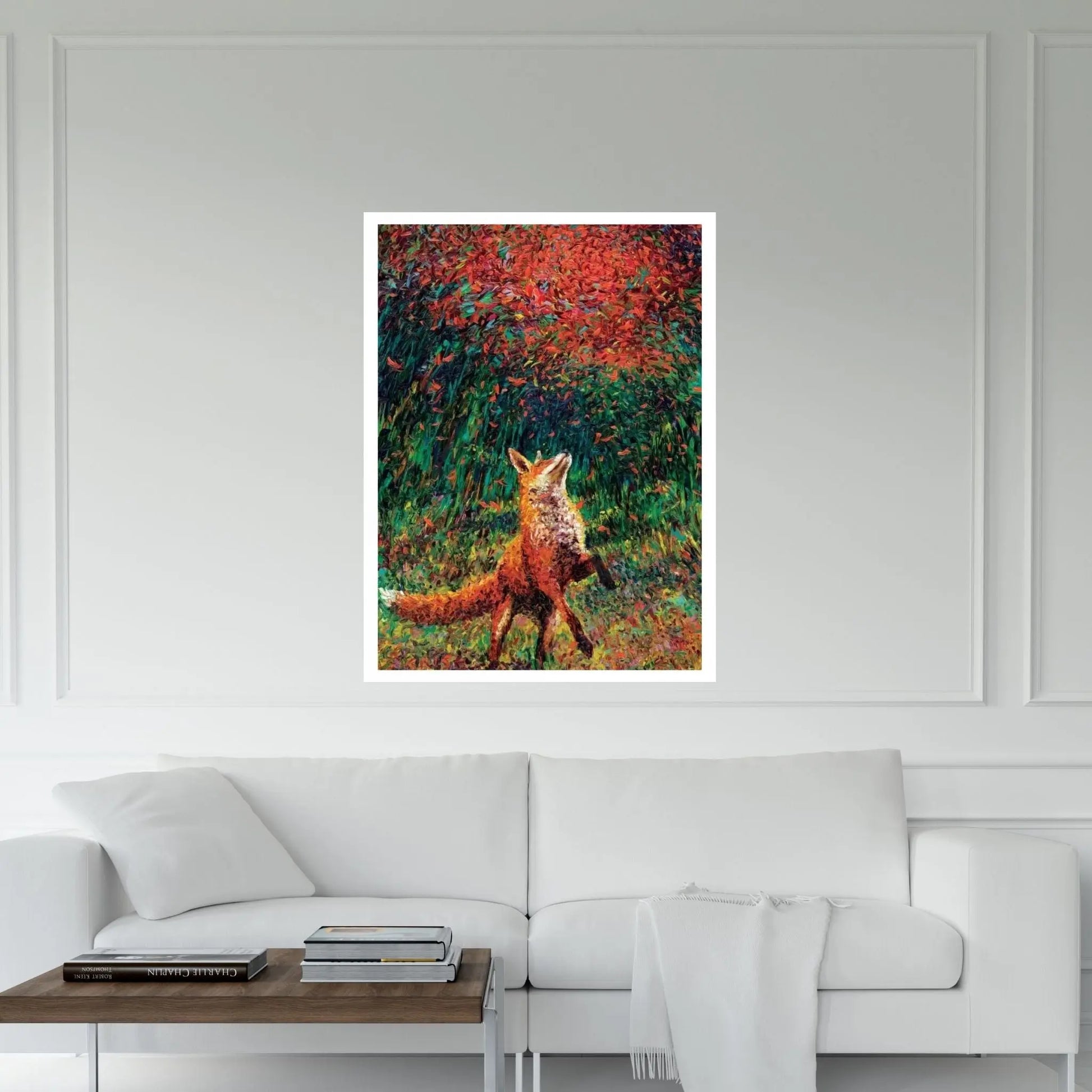 Fox Fire Canvas Wall Art - Y Canvas