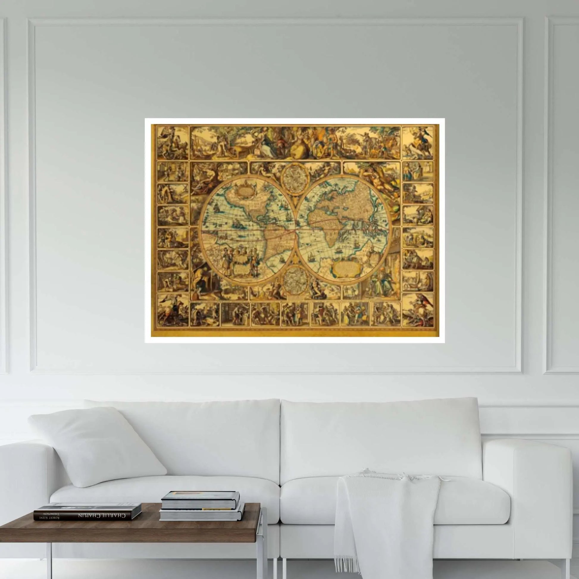Pirate Map Canvas Wall Art Design , Home Canvas Wall Art - Y Canvas
