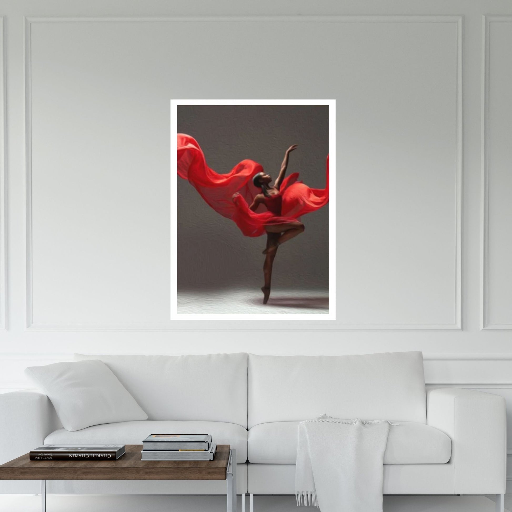 African American Woman Dancer, Black Ballerina Art Print, Wall Art on Canvas Ballerina - Y Canvas