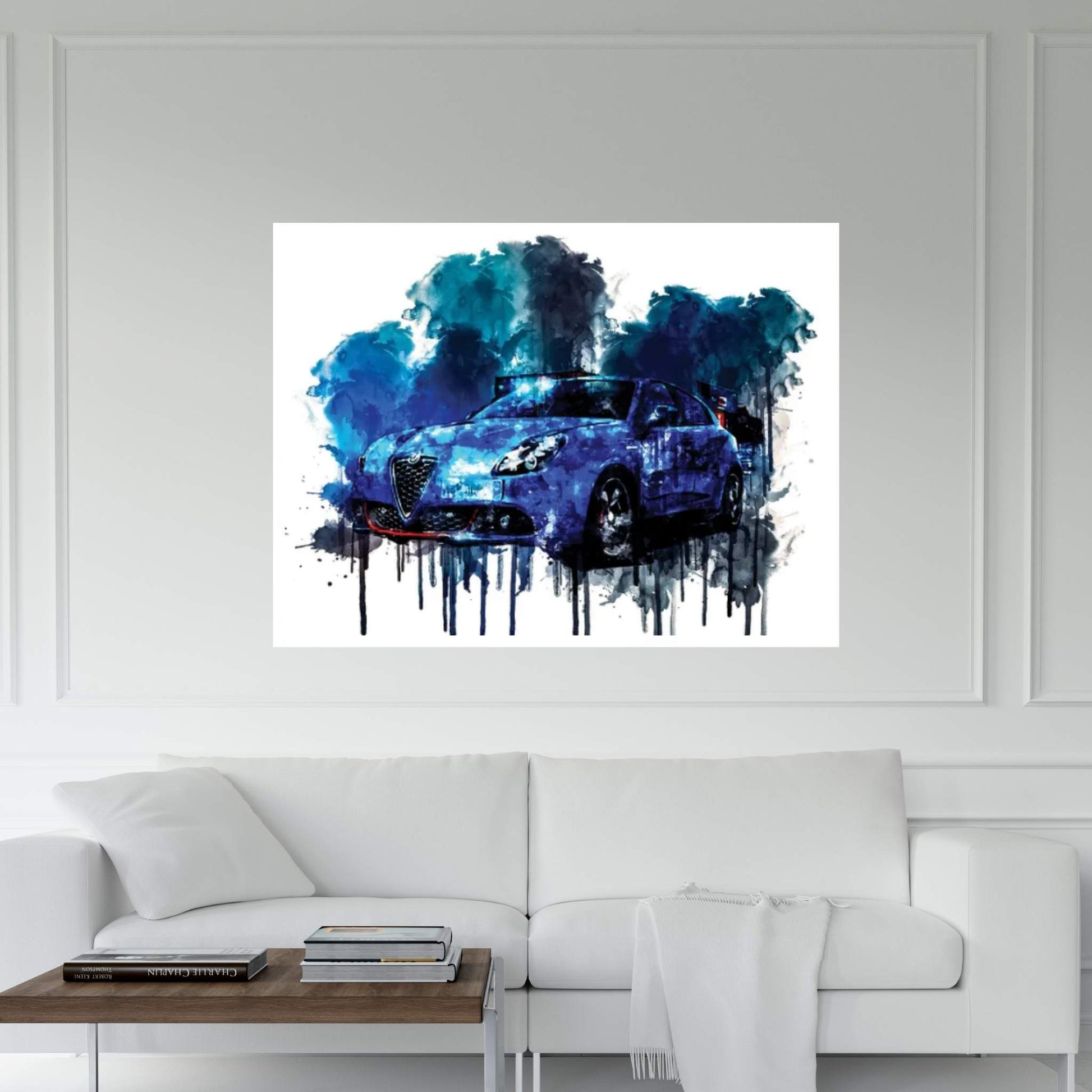 Car 2018 Alfa Romeo Giulia Quadrifoglio Canvas Wall Art - Y Canvas