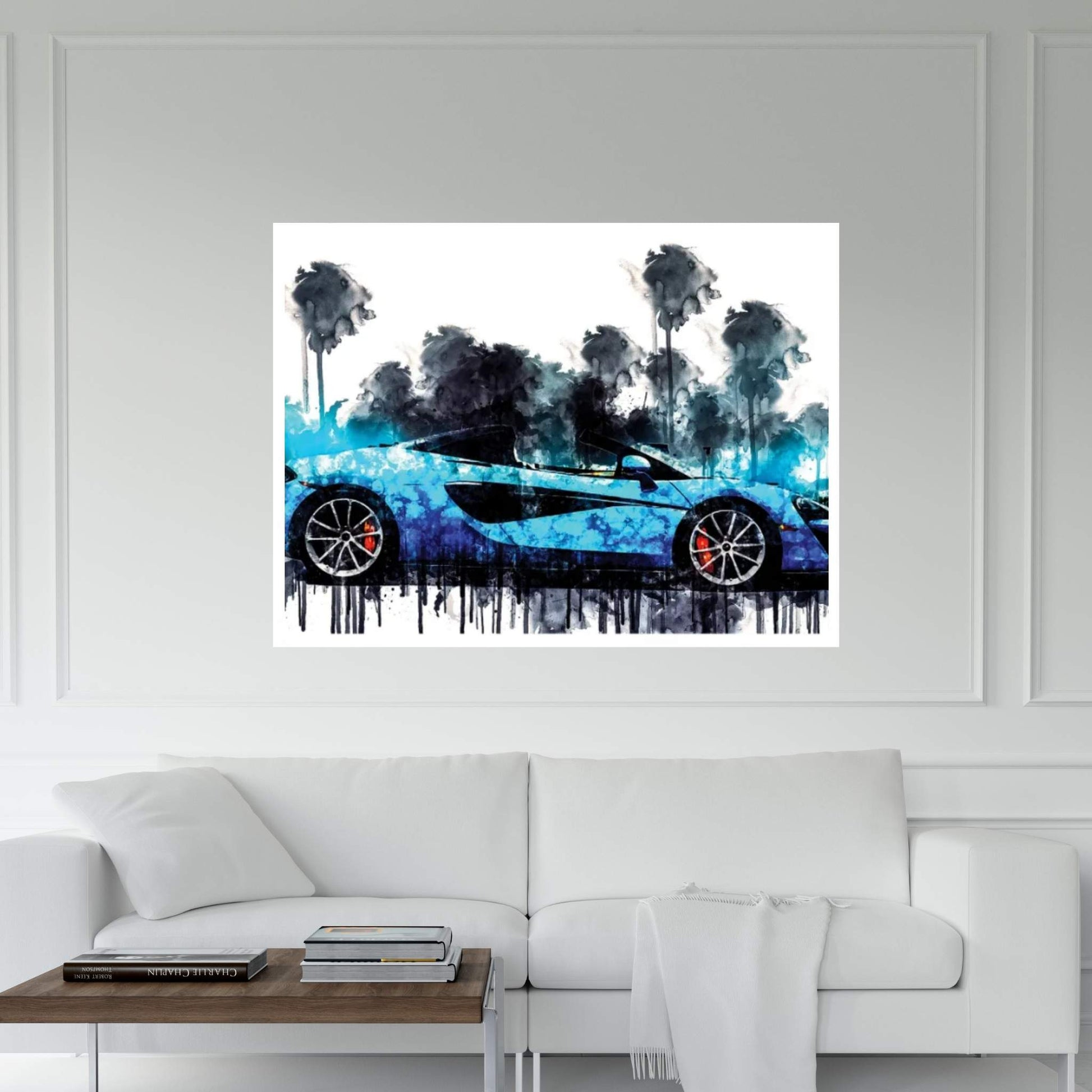Car 2018 McLaren 570S Spider Canvas Wall Art - Y Canvas