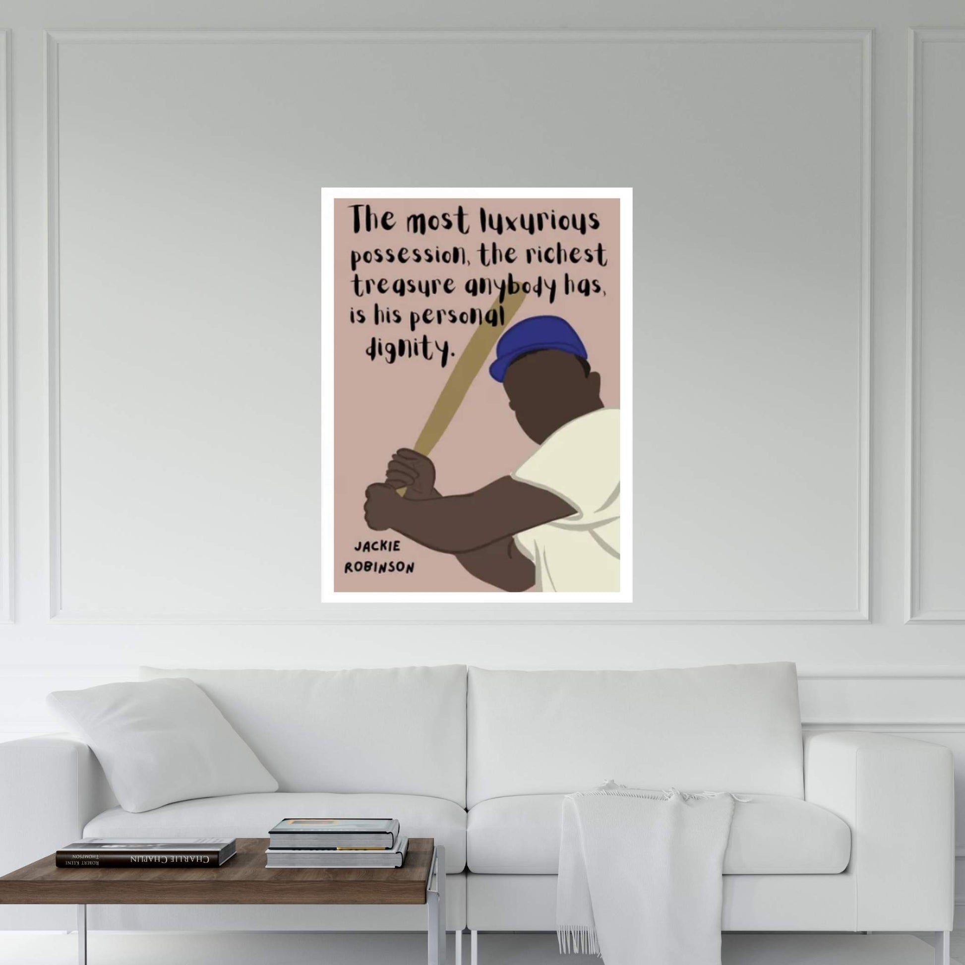 Jackie Robinson Quote Canvas Wall Art - Y Canvas