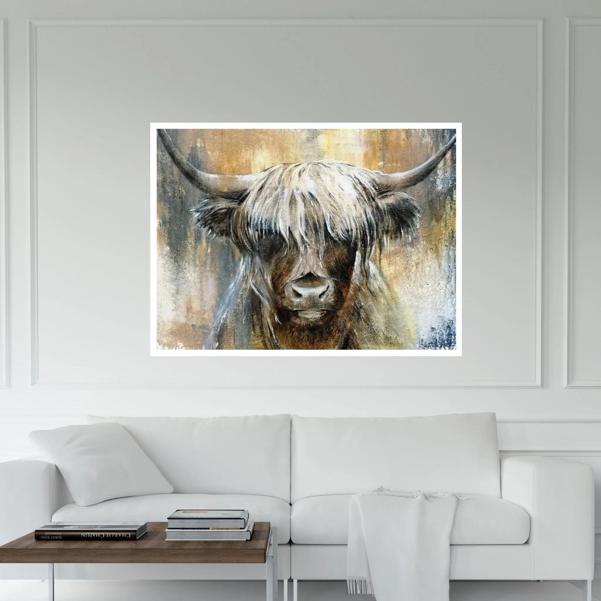 Highland Cow I Canvas Wall Art - Y Canvas