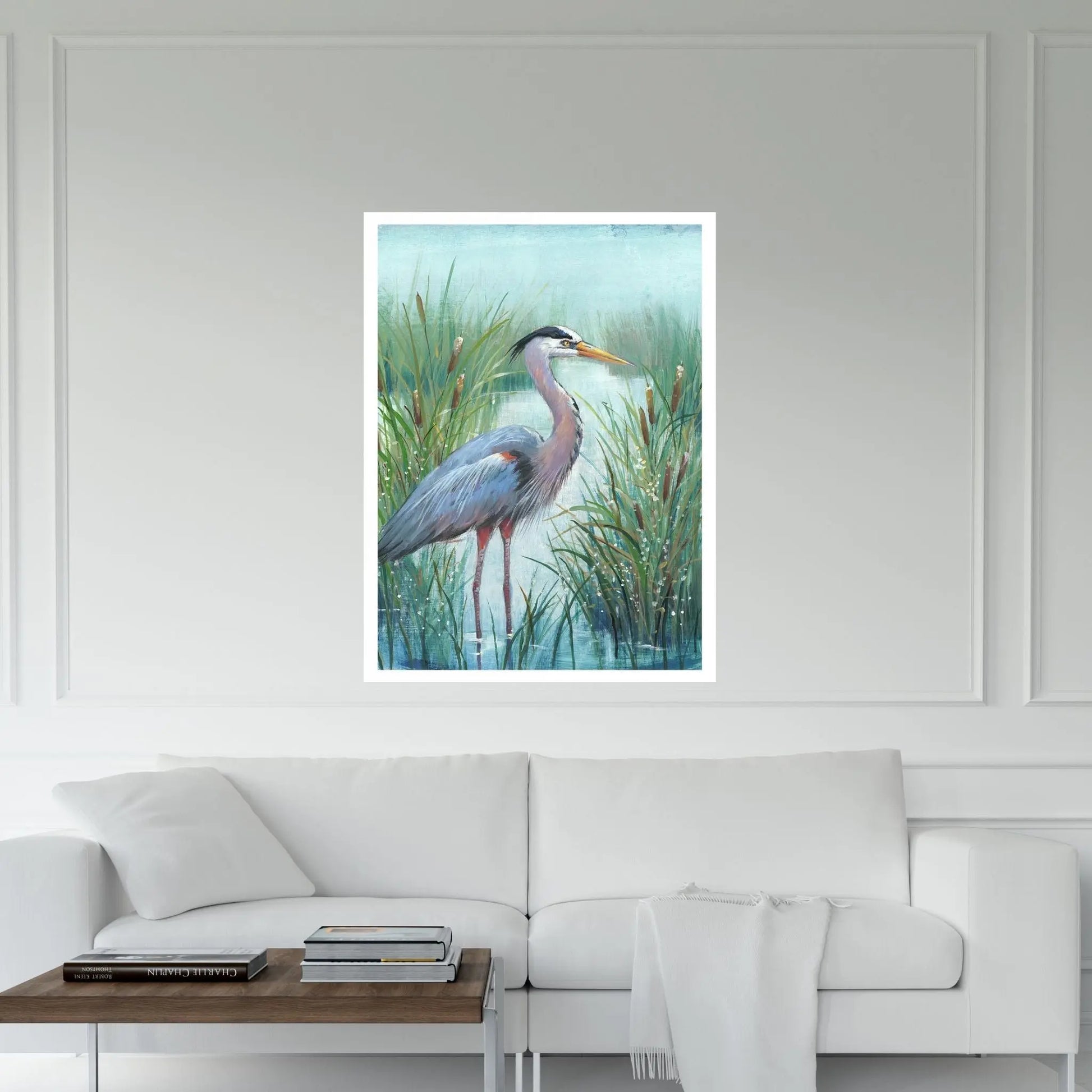 Marsh Heron I Canvas Wall Art - Y Canvas