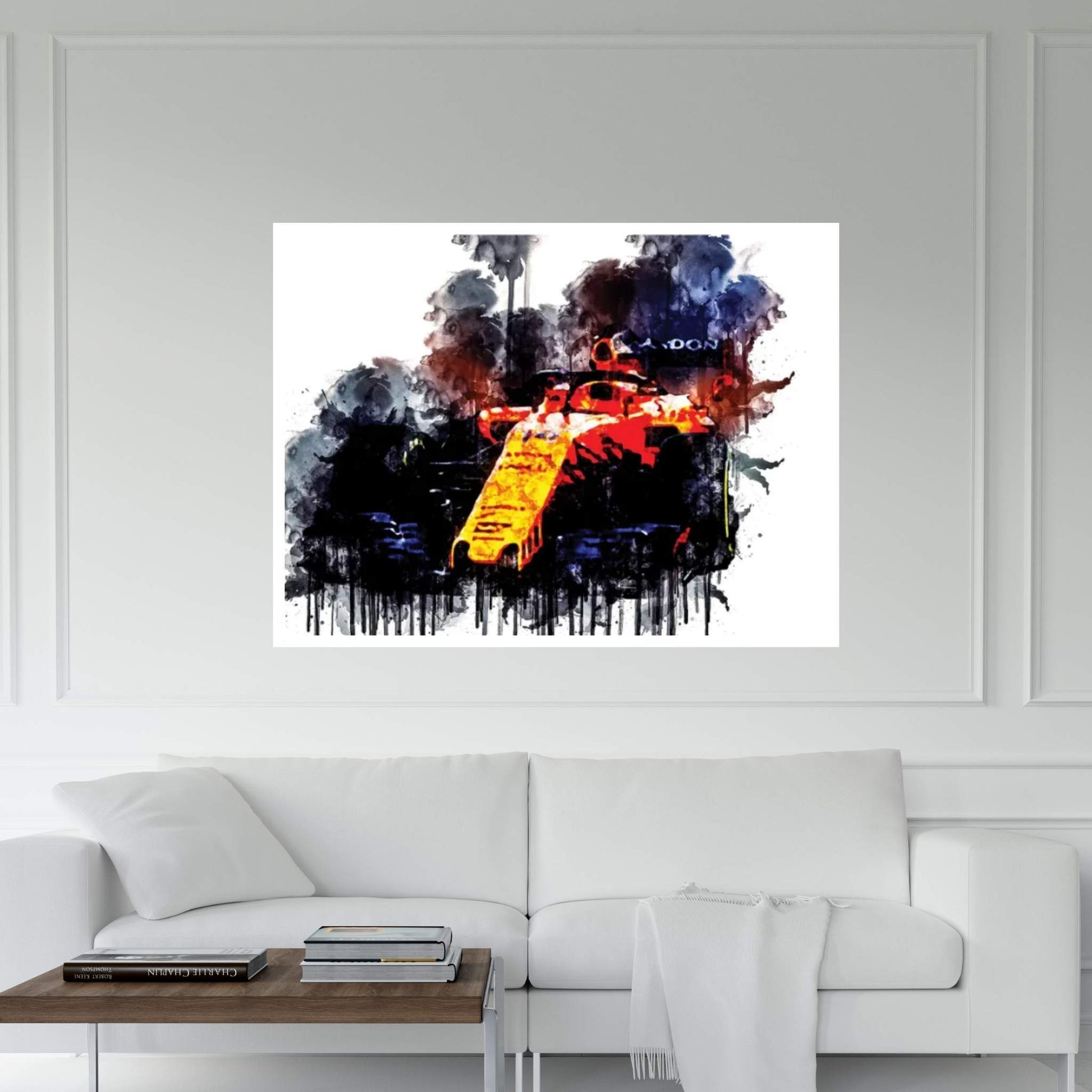 Car 2018 McLaren MCL33 F1 Formula I Canvas Wall Art - Y Canvas