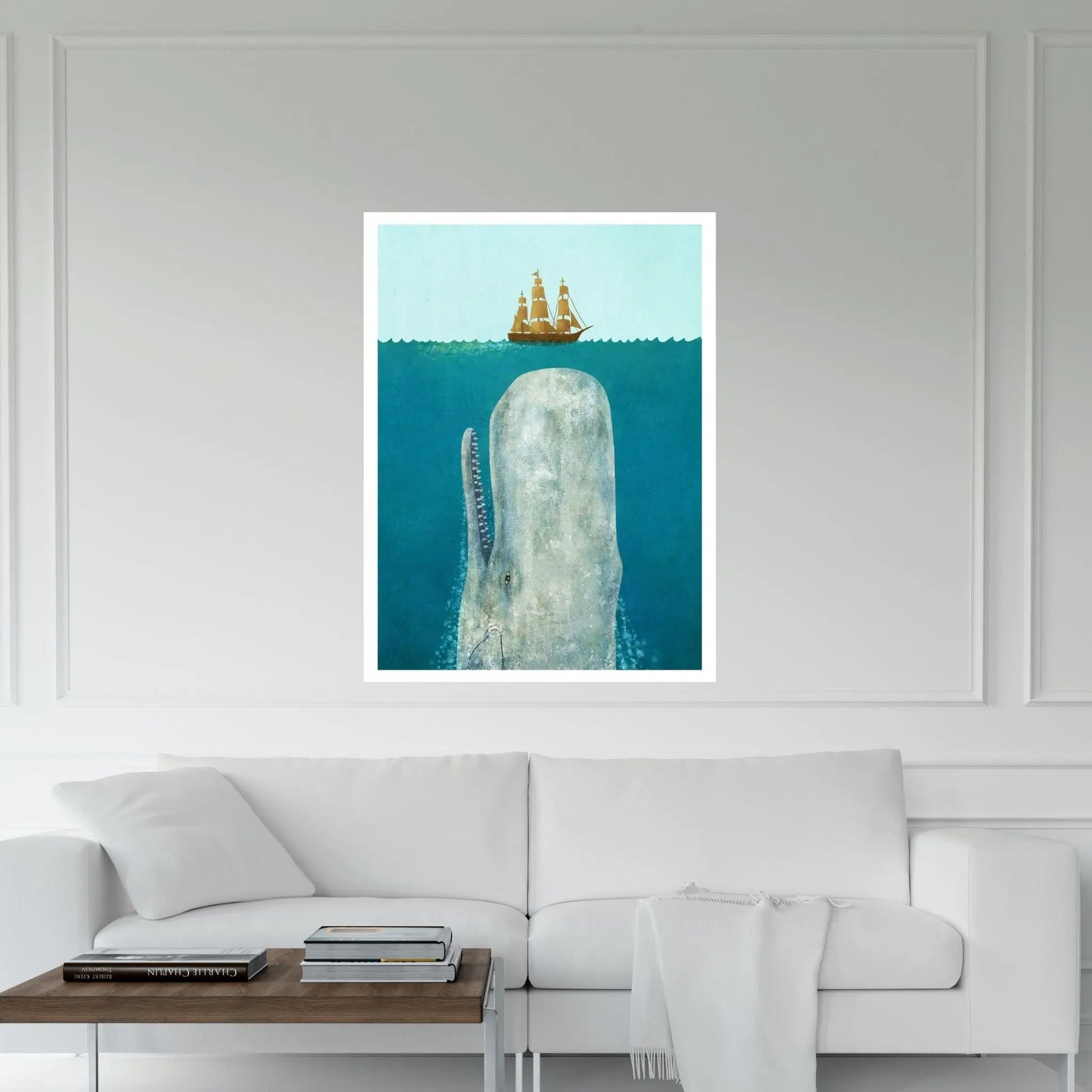 The Whale Canvas Wall Art - Y Canvas