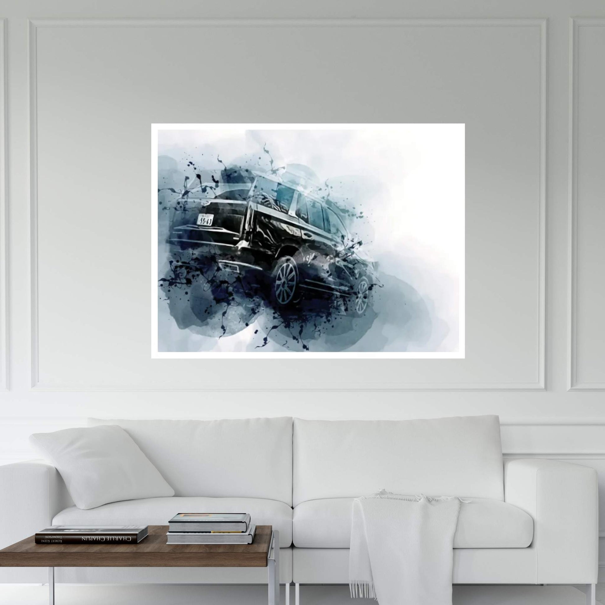 Cadillac Escalade 2022 Rear View Exterior Luxury Suv New Gray Escalade American Cars Cadillac Canvas Wall Art - Y Canvas