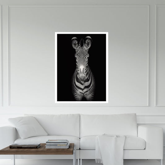 Abstract Animal Zebra Poster Creative Animal Modeling Wall Art, Entrance Decoration - Y Canvas