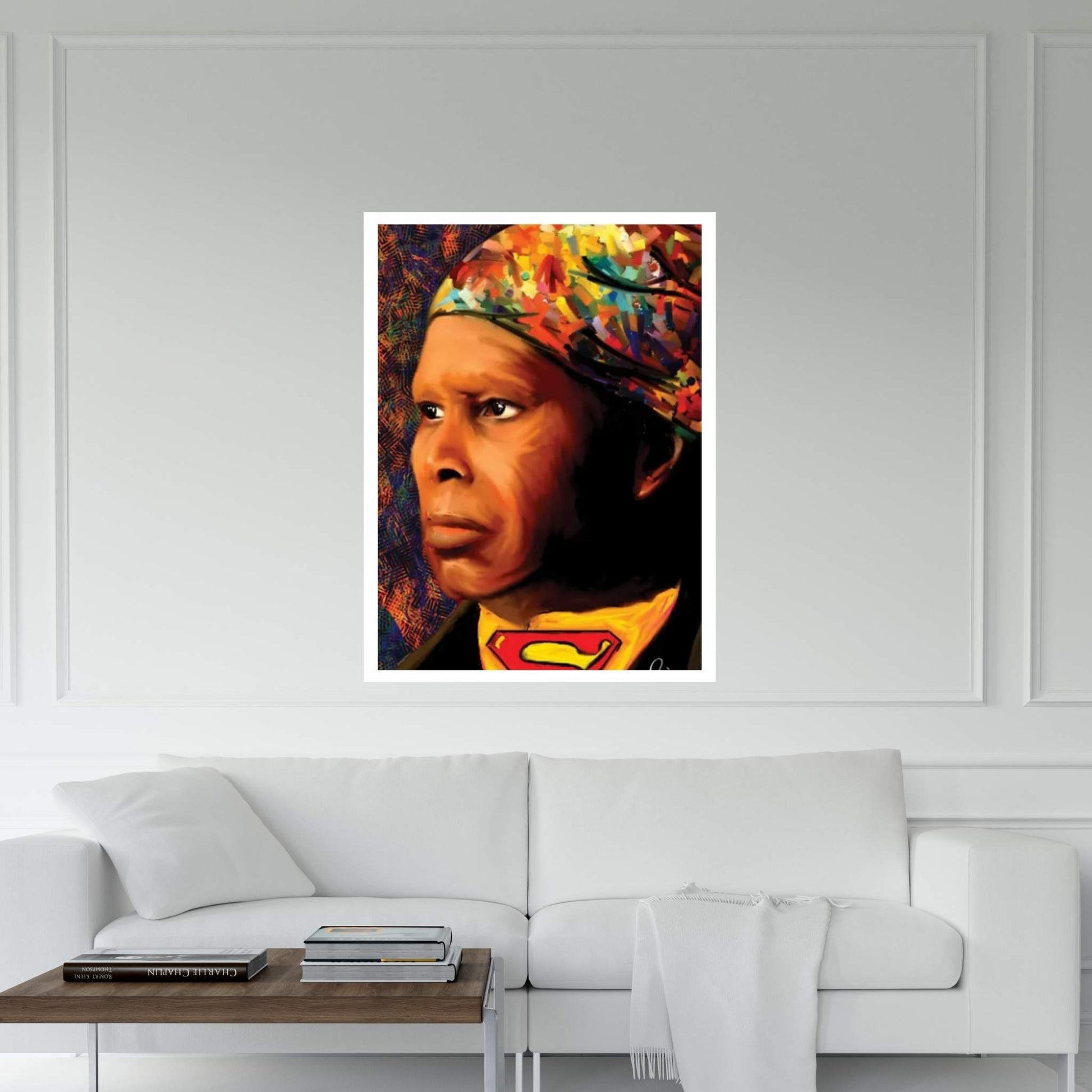 Harriet Tubman SuperHero Canvas Wall Art - Y Canvas