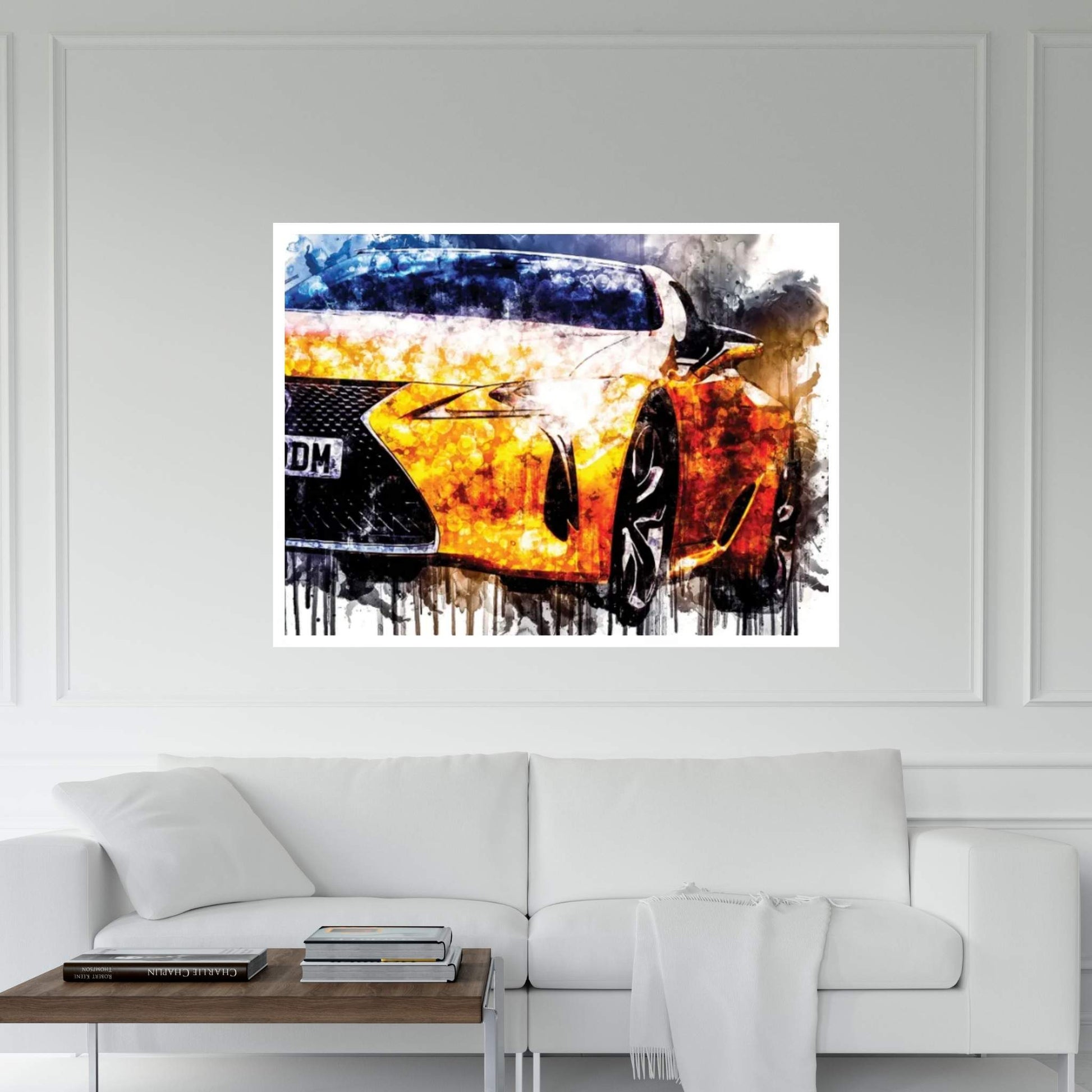 Car 2018 Lexus LC 500 Canvas Wall Art - Y Canvas